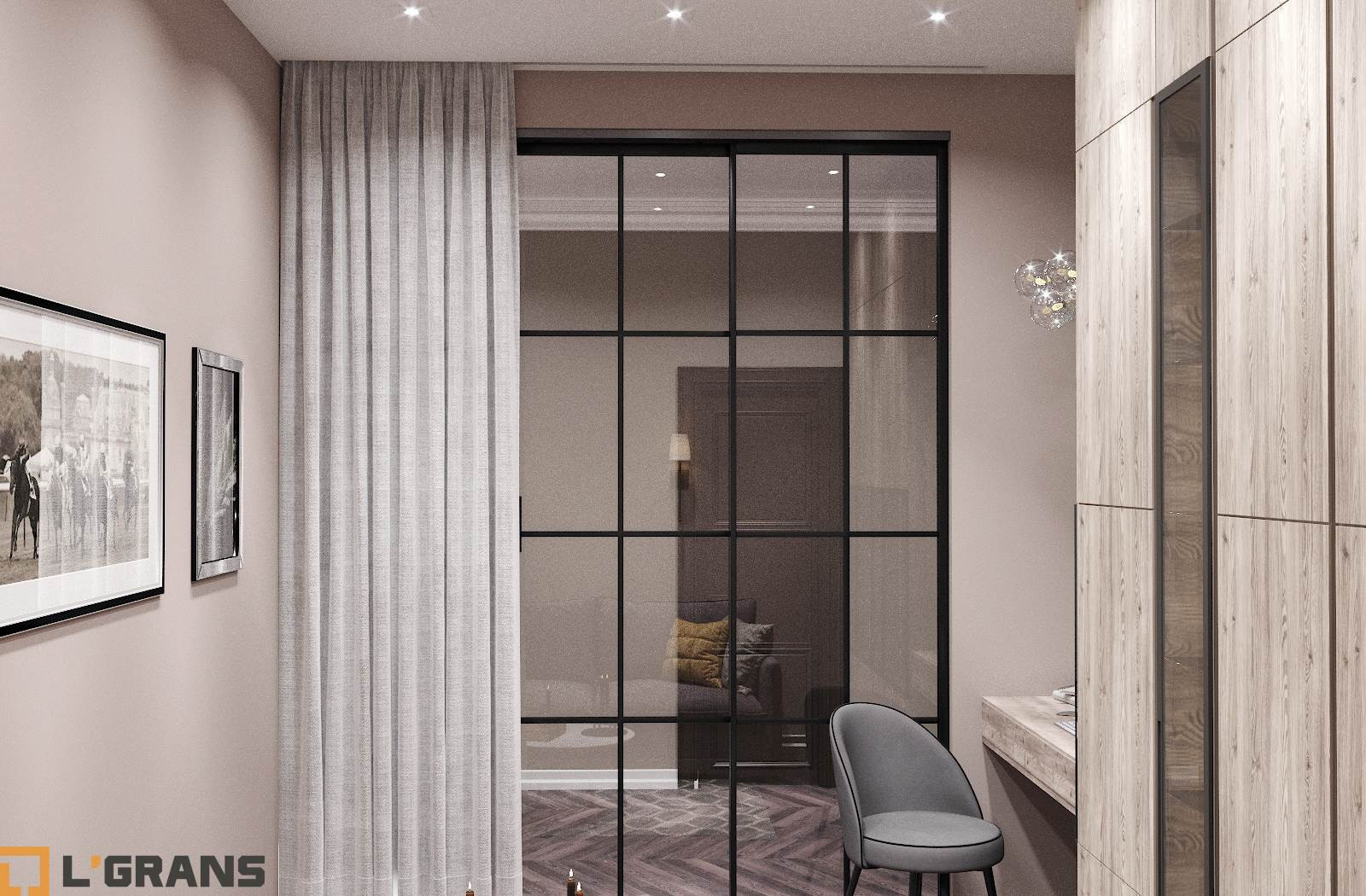 Дизайн проект интерьера квартиры в ЖК Гродеков