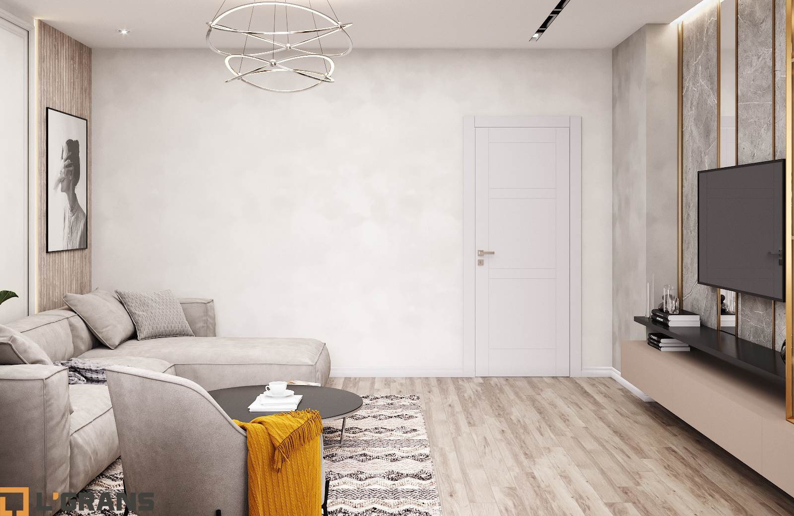 Дизайн проект квартиры по ул. Шеронова в Хабаровске