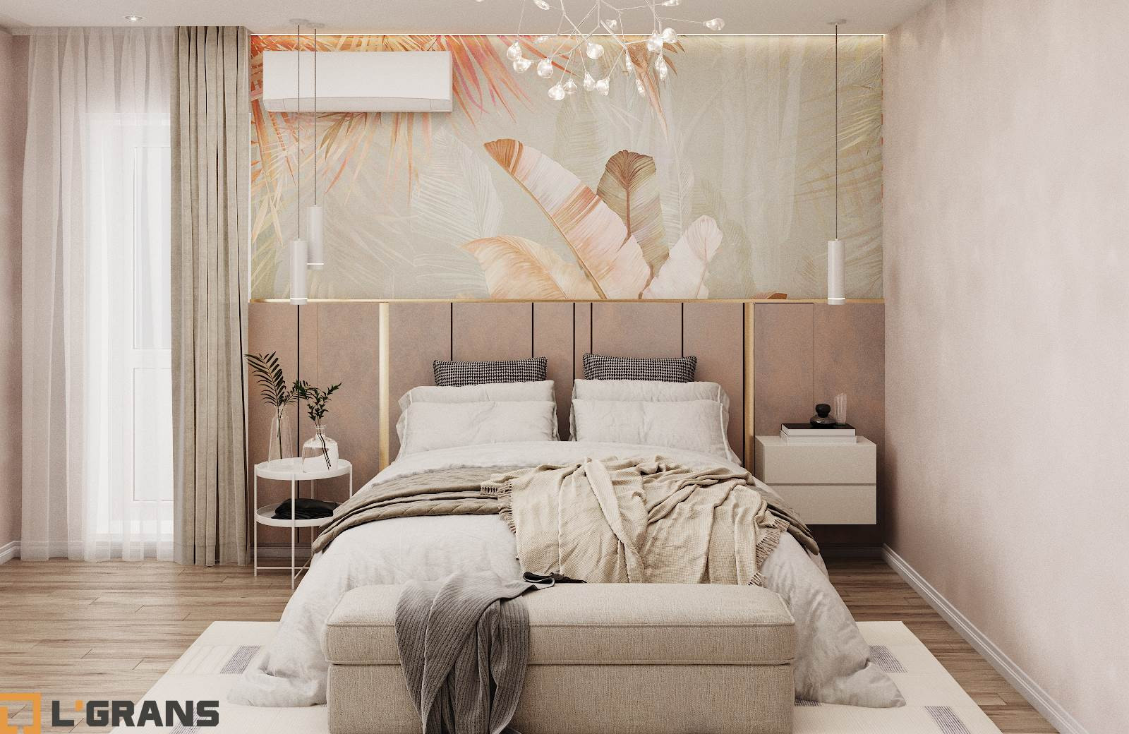 Дизайн проект квартиры по ул. Шеронова в Хабаровске