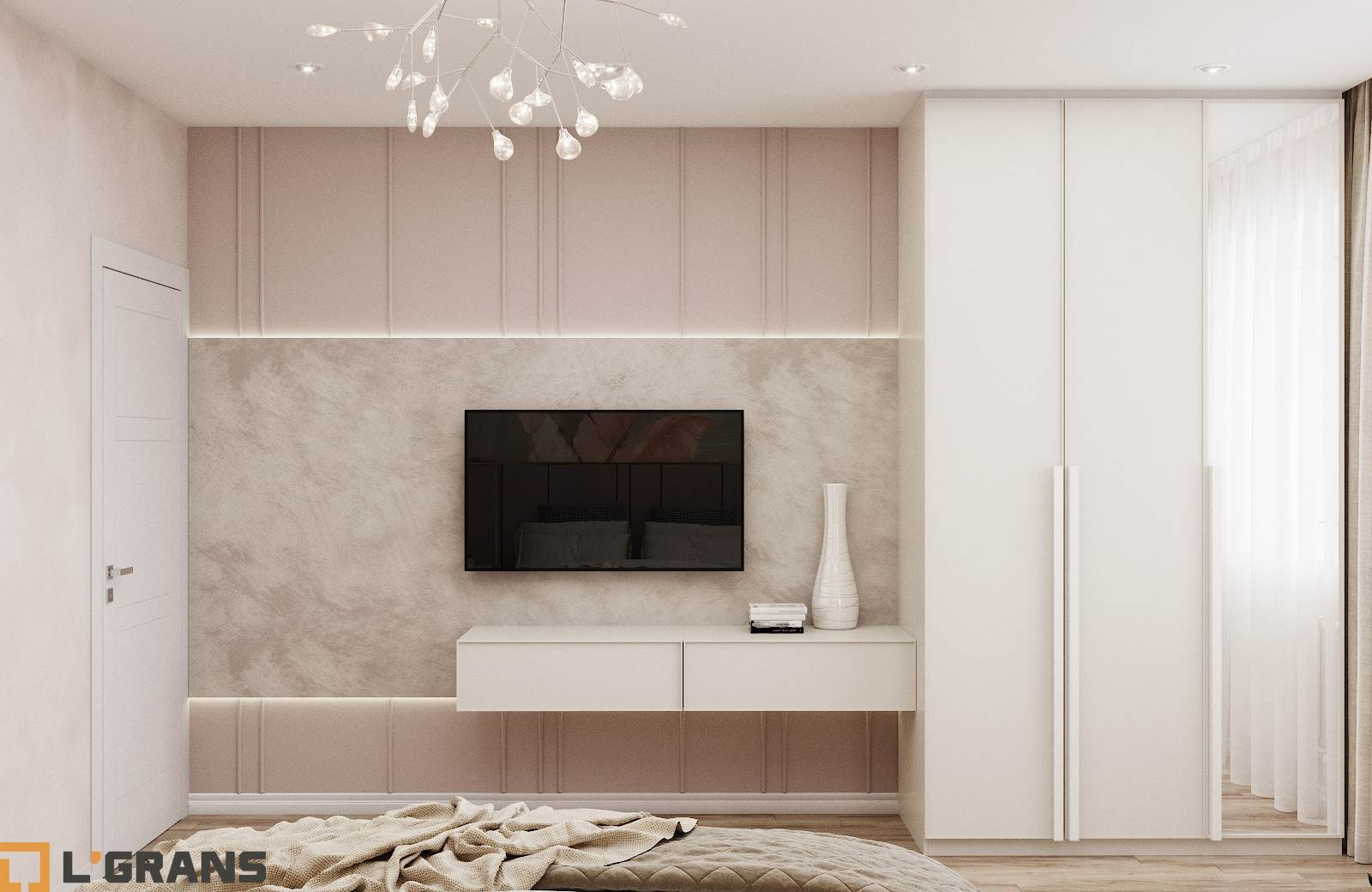 Дизайн проект квартиры по ул. Шеронова в Хабаровске