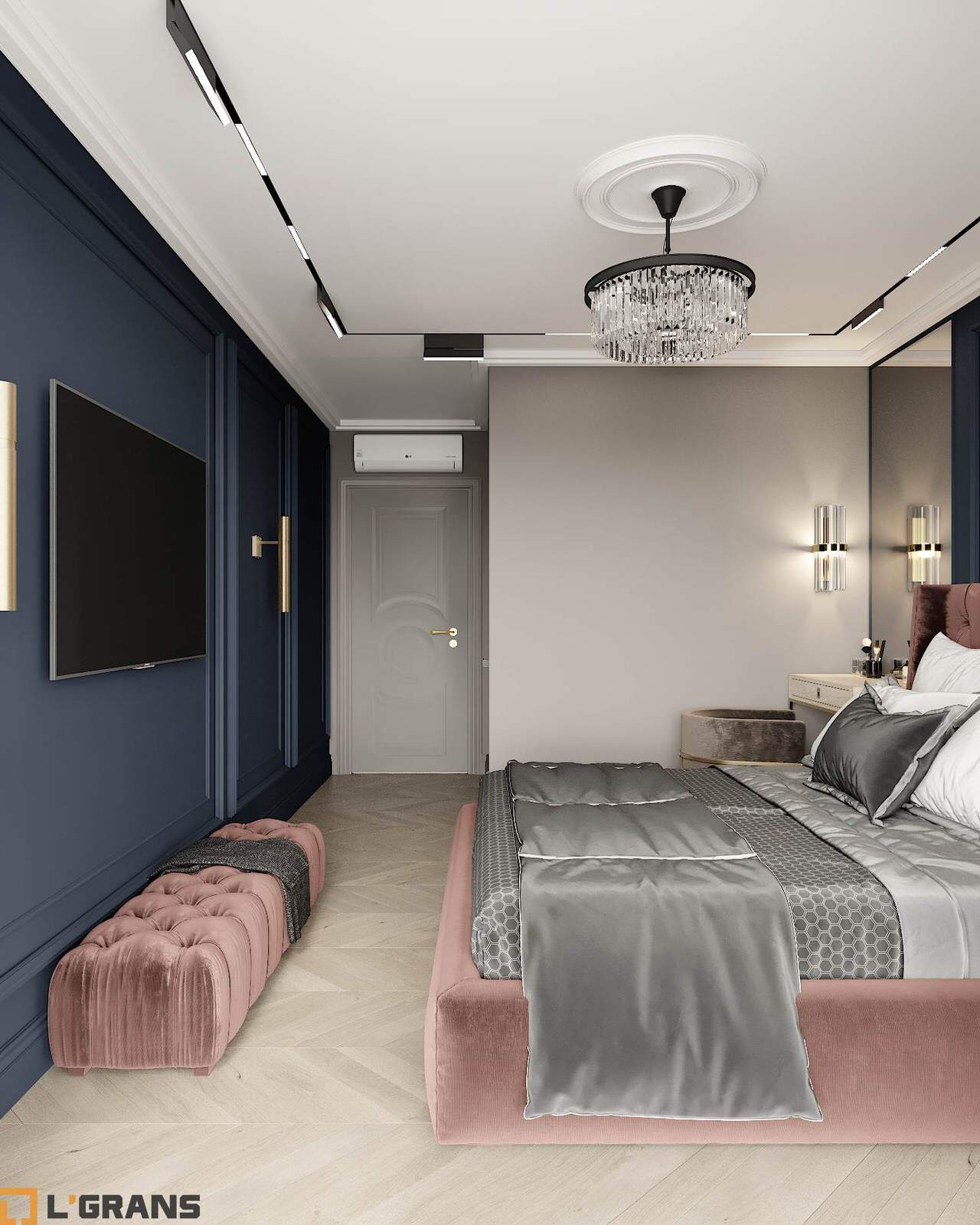 Дизайн проект интерьера 3к. квартиры в ЖК Культура