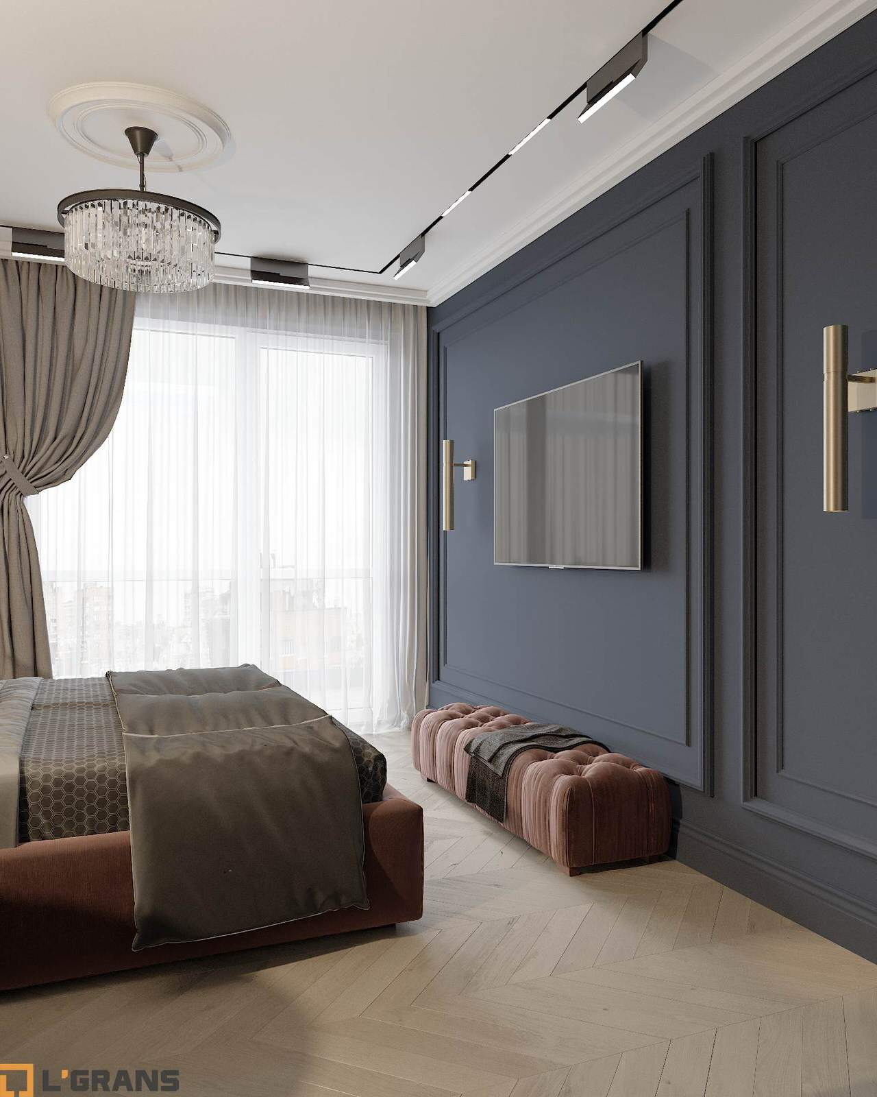 Дизайн проект интерьера 3к. квартиры в ЖК Культура