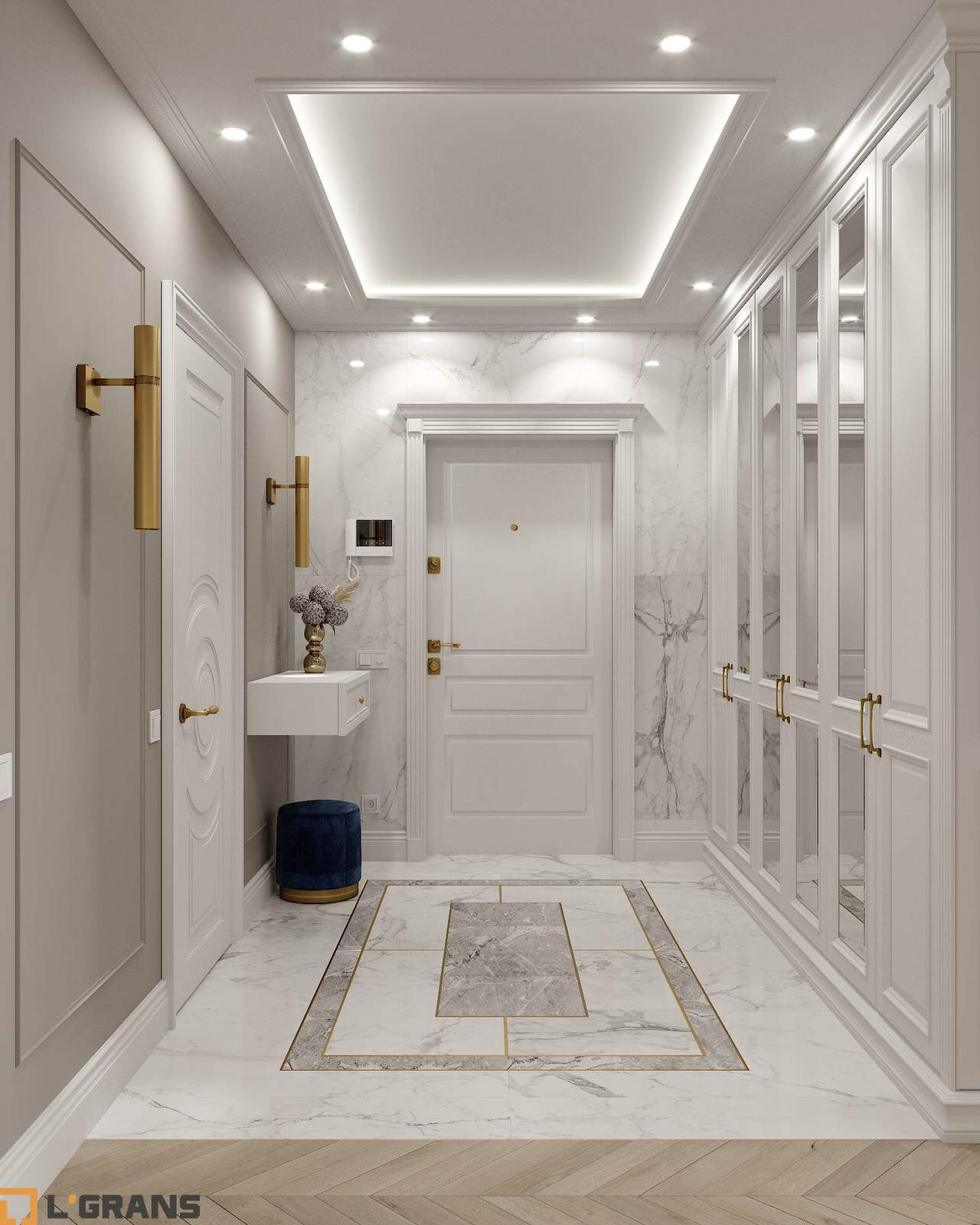 Дизайн проект интерьера 3к. квартиры в ЖК Культура