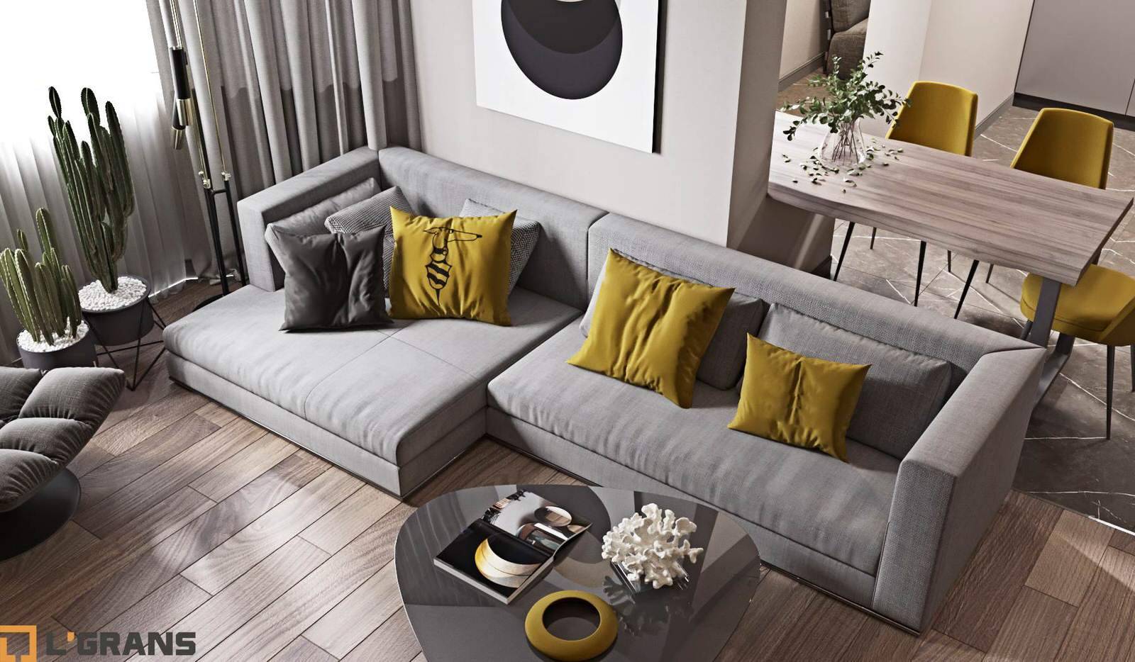 Дизайн проект интерьера 3к. квартиры ул. Советская