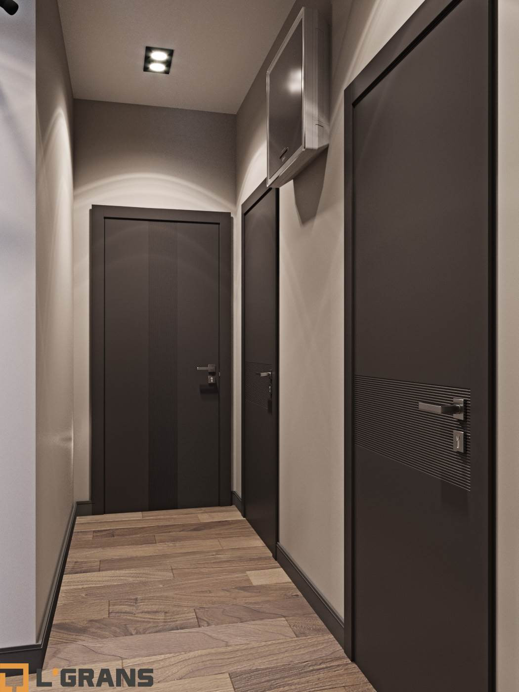 Дизайн проект интерьера 3к. квартиры ул. Советская