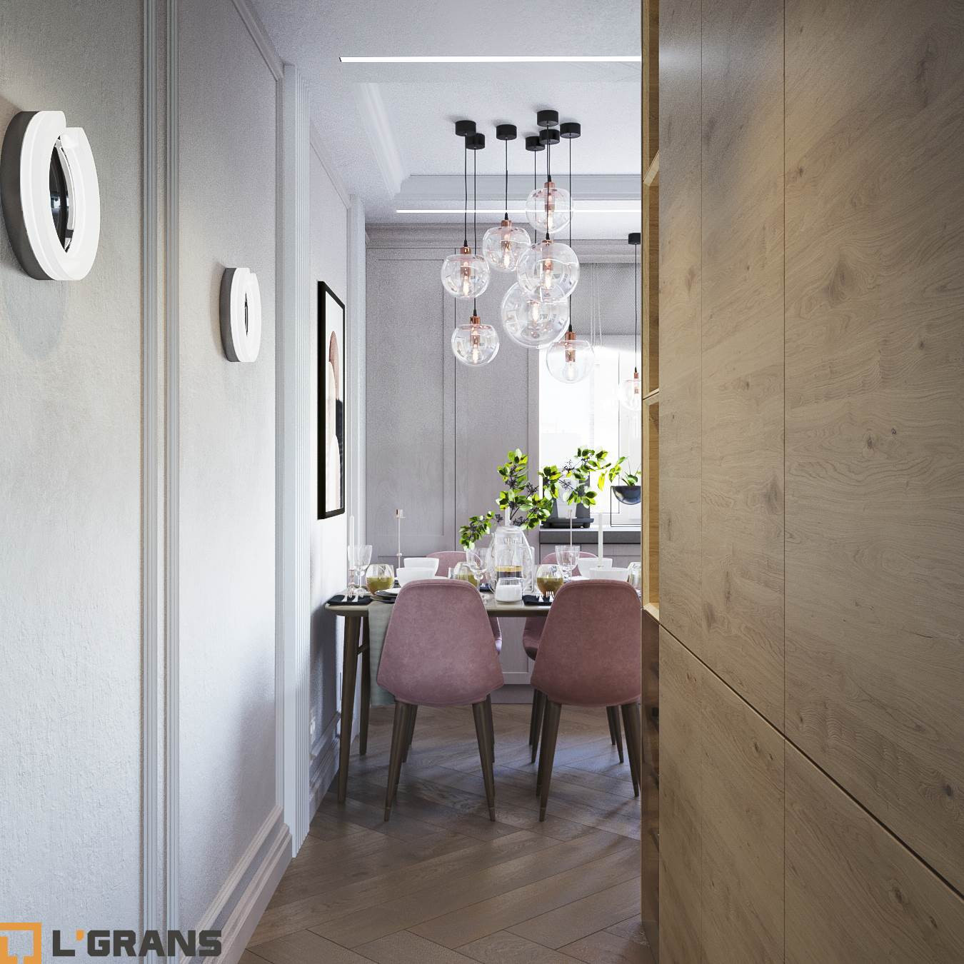 Дизайн проект интерьера квартиры в ЖК Пионерский