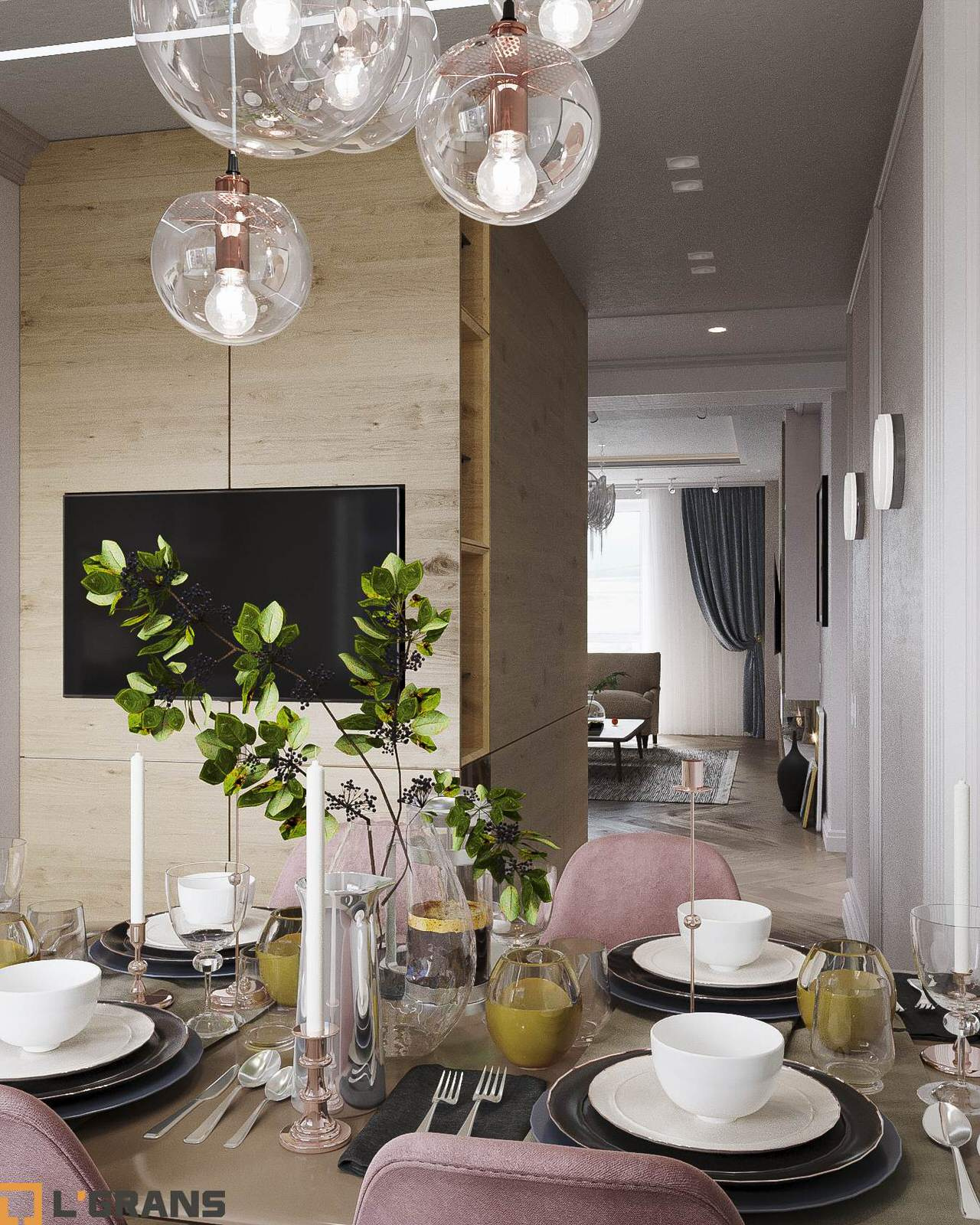 Дизайн проект интерьера квартиры в ЖК Пионерский