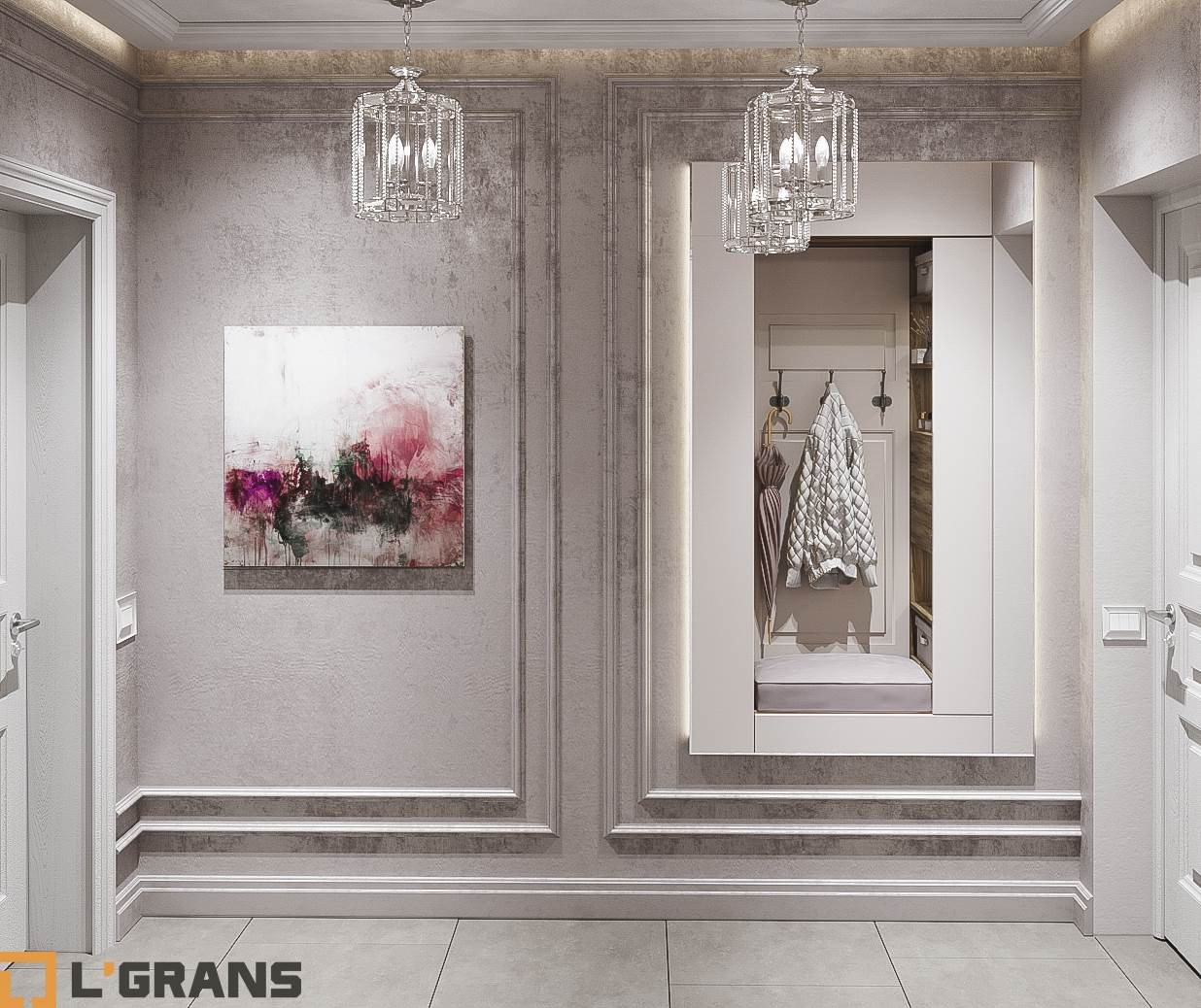 Дизайн проект интерьера квартиры в ЖК Пионерский