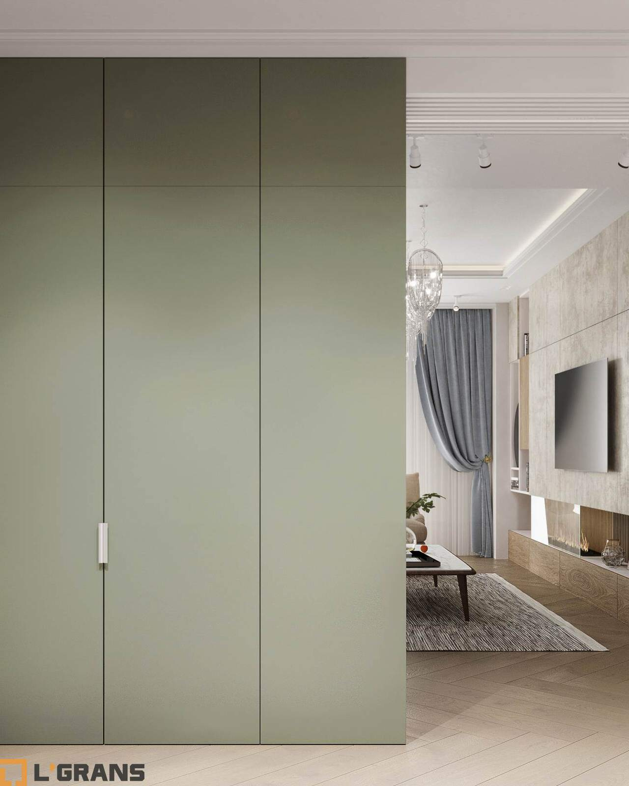 Дизайн проект интерьера квартиры в ЖК Пионерский