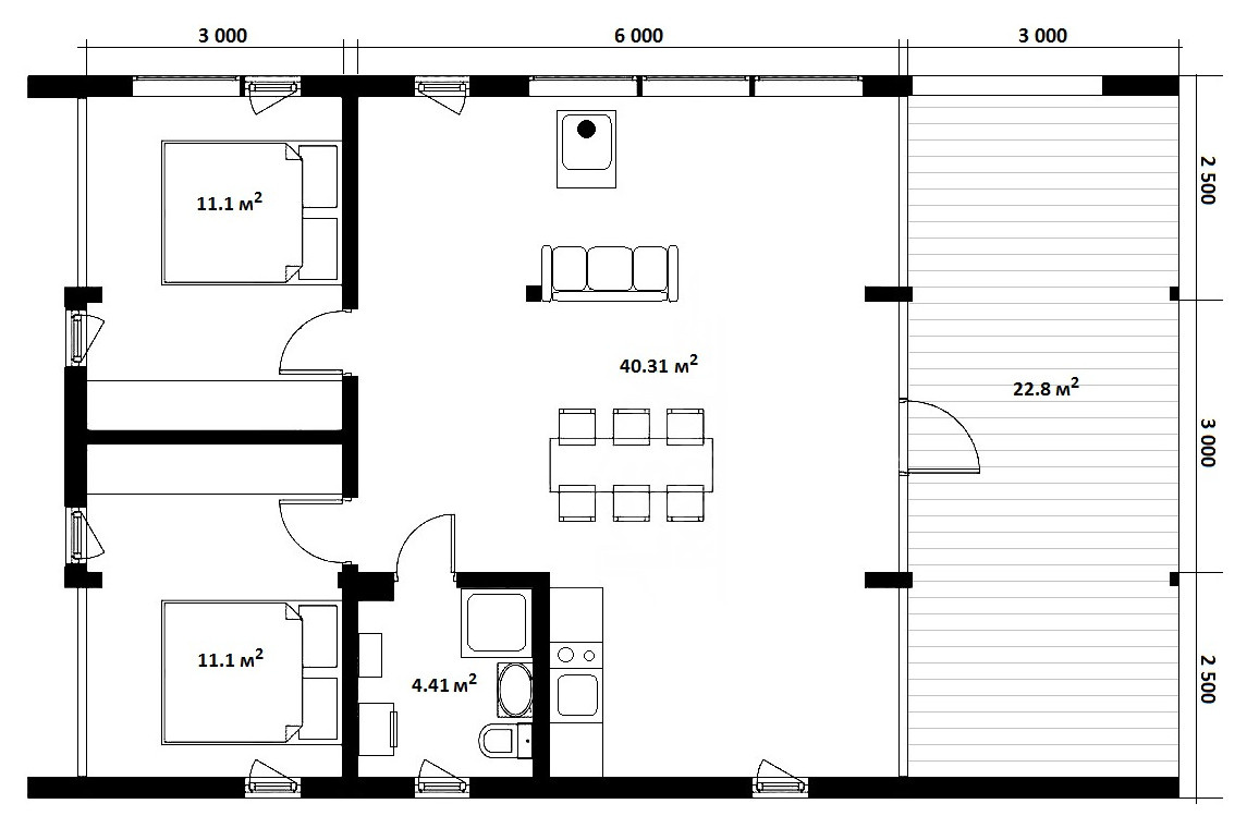 Модульный дом "Статный"