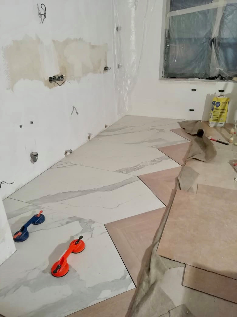 Полы из крупноформатного керамогранита. Ламинам 3000*1000