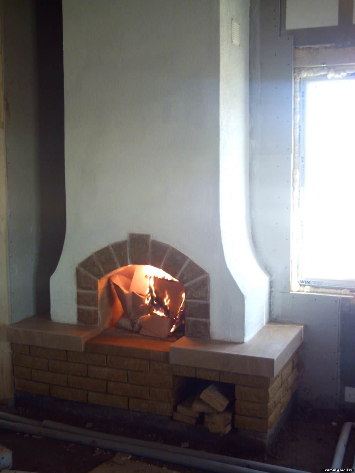 Камины с отделкой