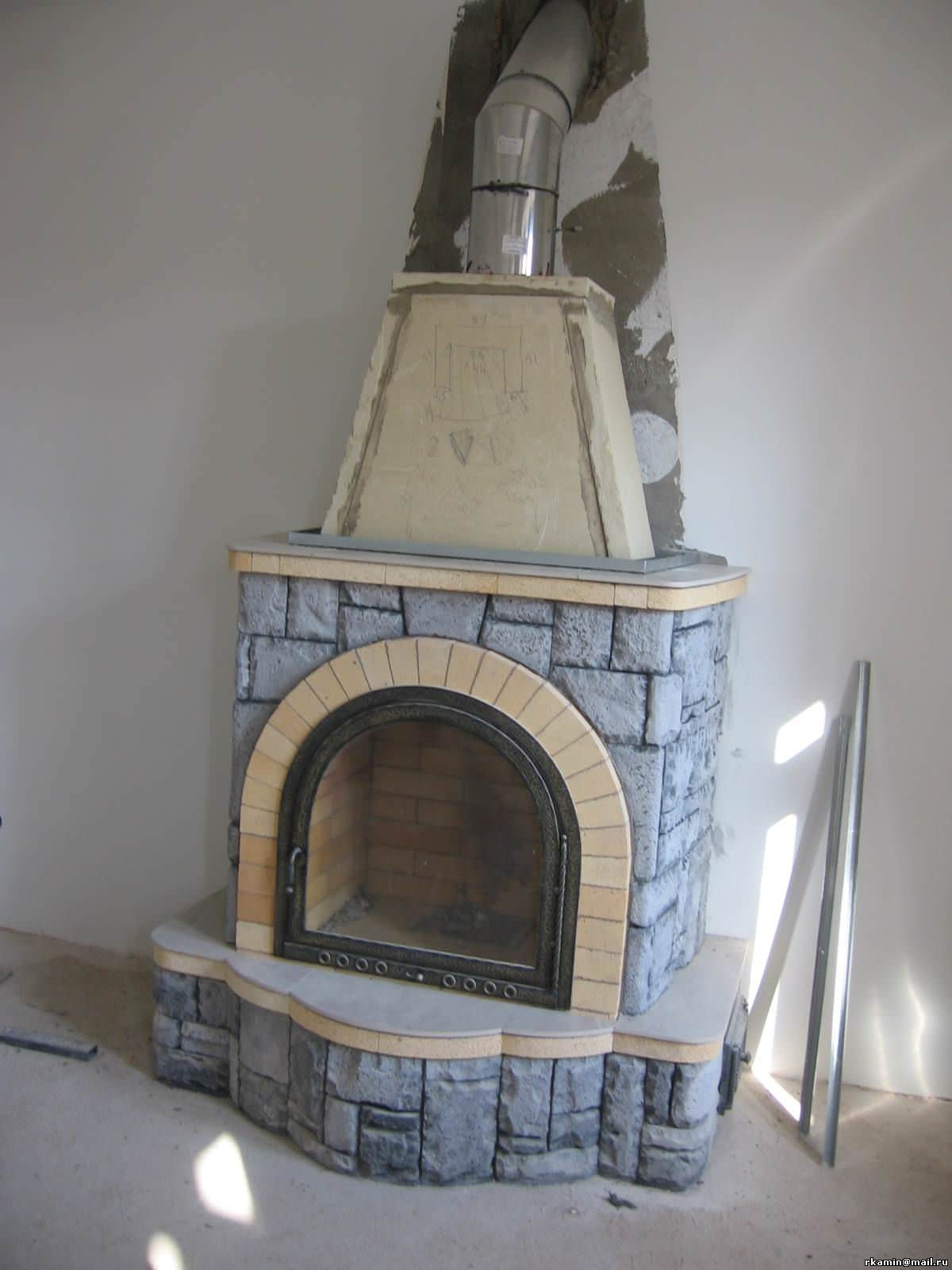 Камины с отделкой