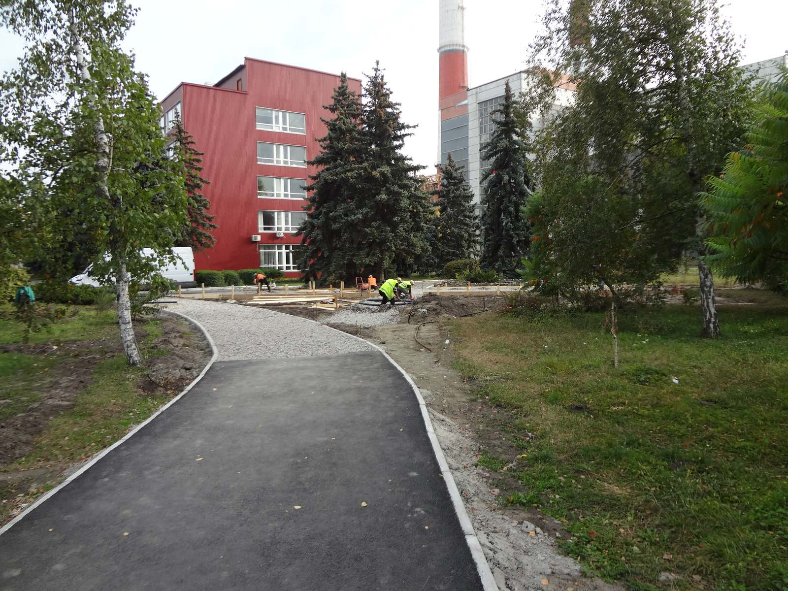 Строительство дорог и тротуаров