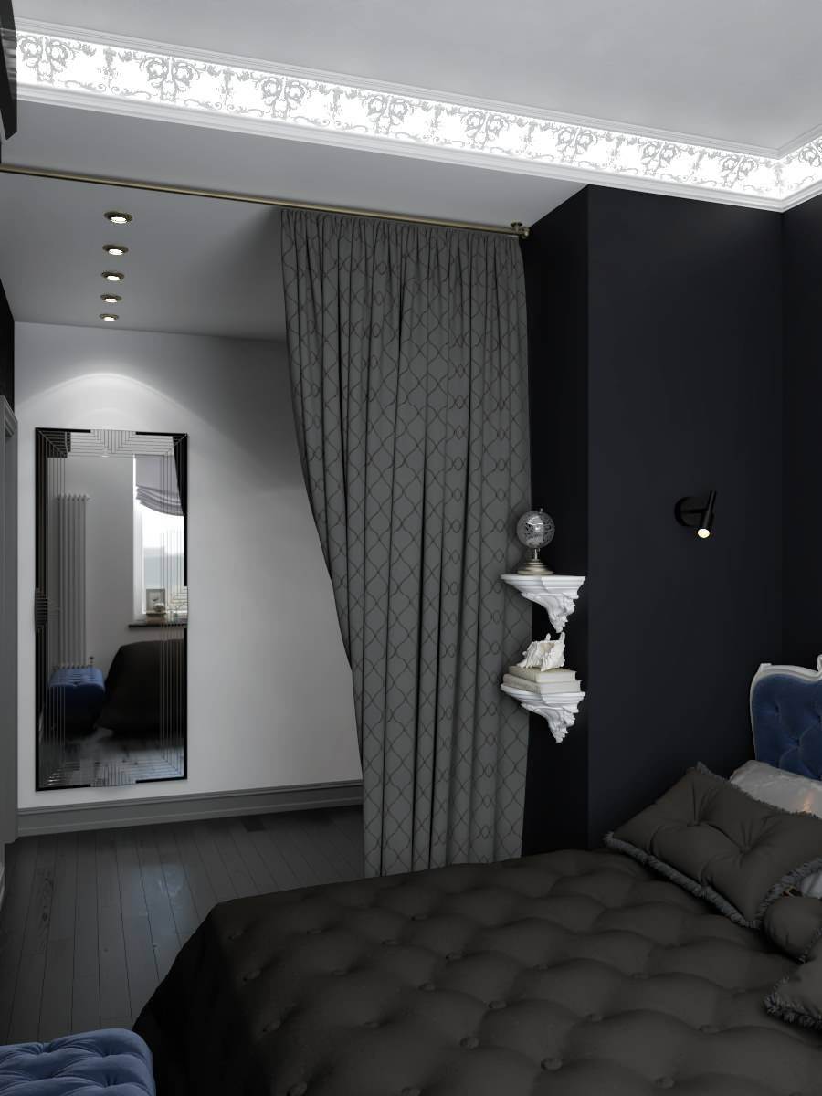 Проект небольшой квартиры в стиле Эклектика