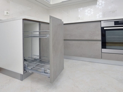 Кухня из керамики Oxide Grigio.