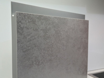 Кухня из керамики Oxide Grigio.