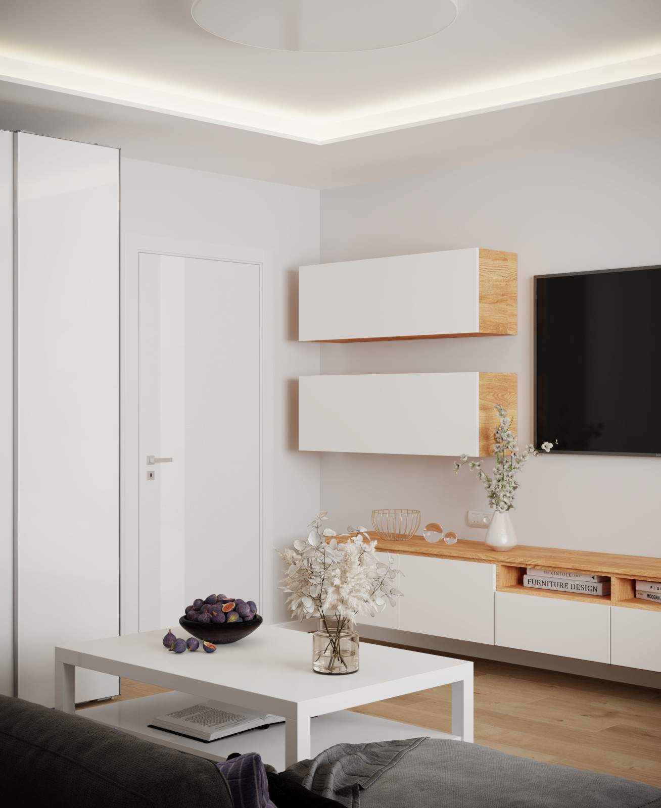 Проект интерьера квартиры в современном стиле, 60 кв.м.