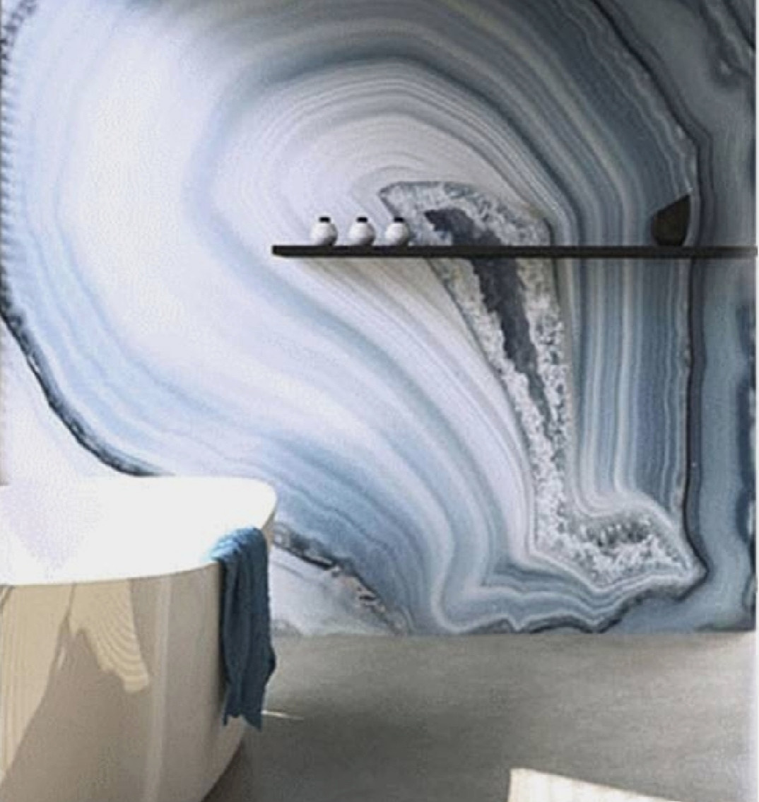 Ванная в эко стиле,  с элементами бамбука и трасника