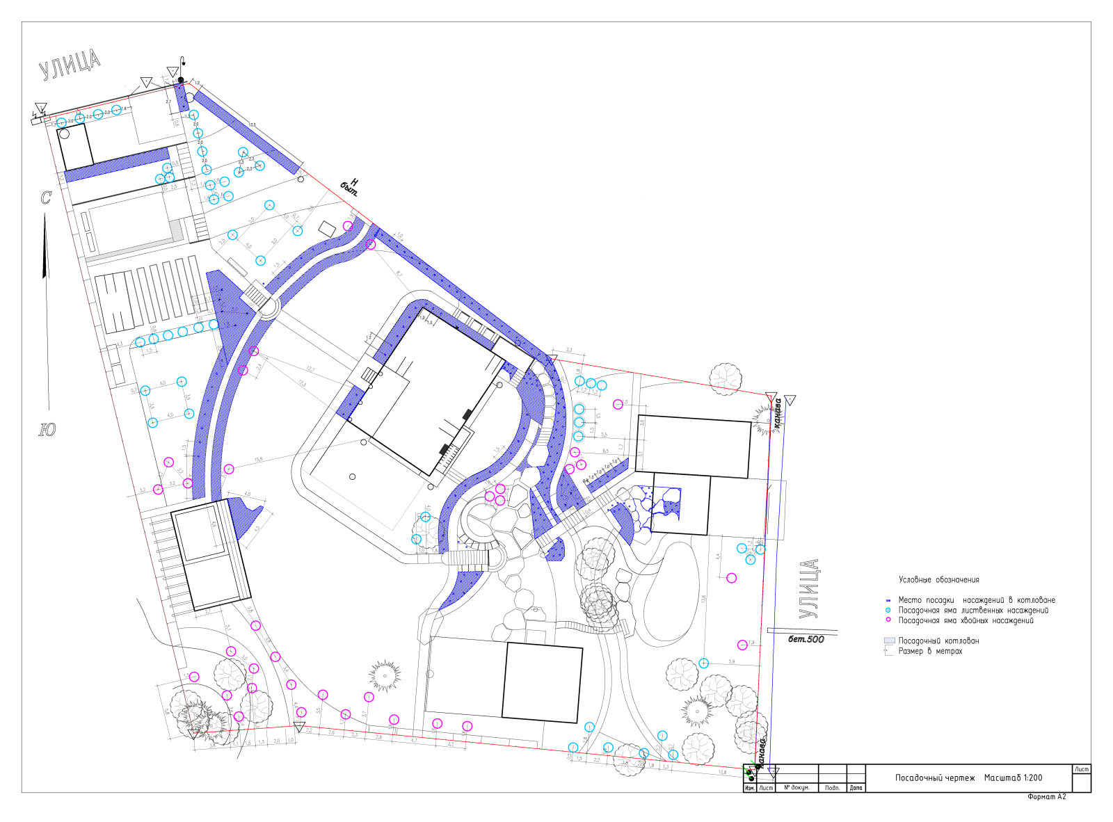 Обложка проекта: Проект благоустройства участка с перепадом высот