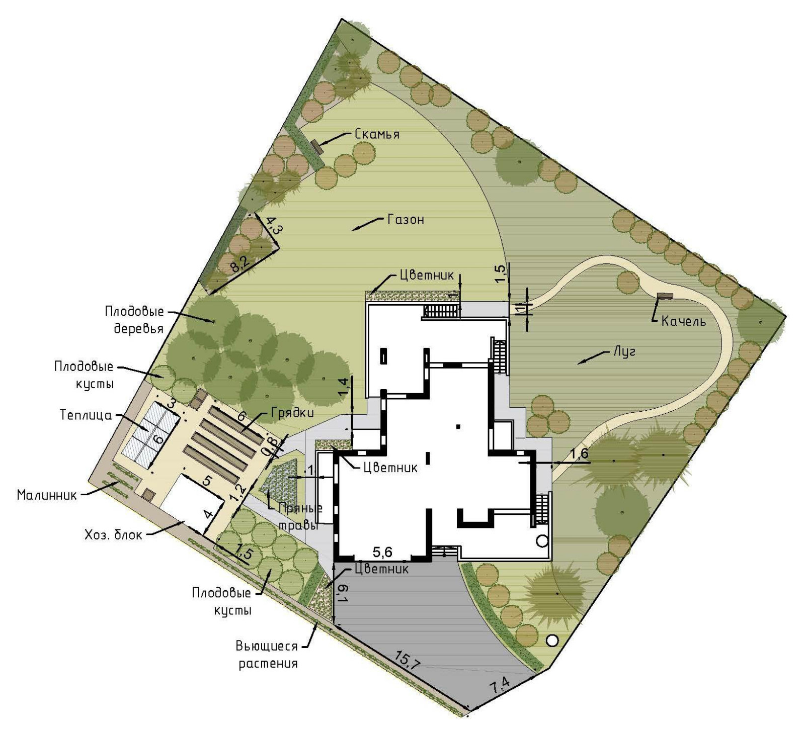 Проектирование частных участков