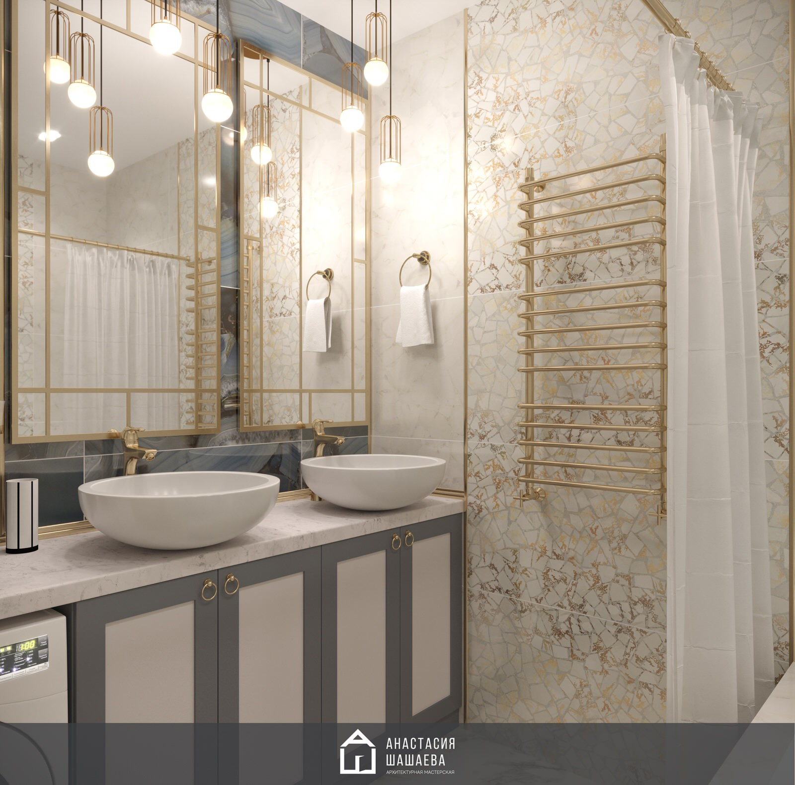 Обложка проекта: Дизайн интерьера жилого дома в классическом стиле