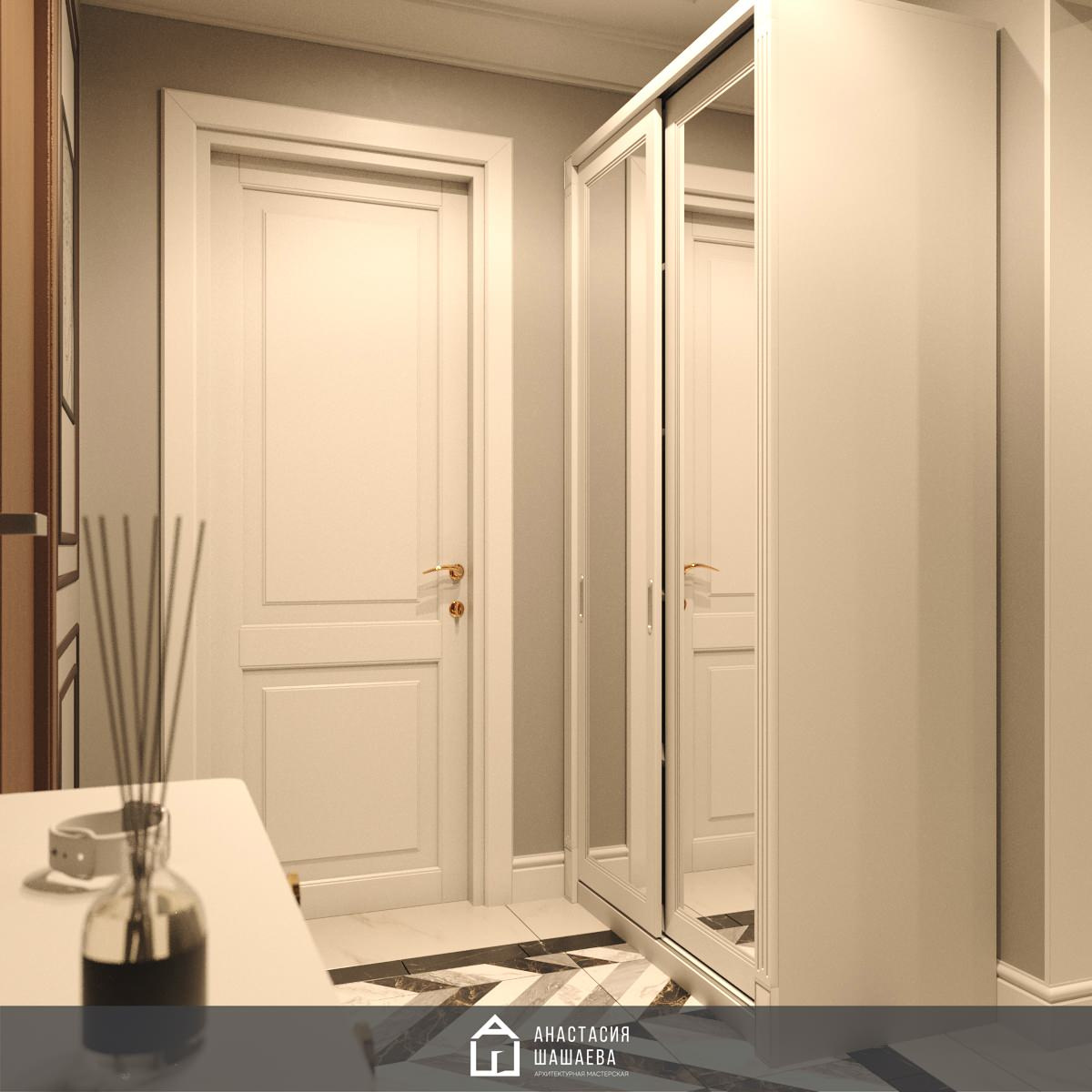 Дизайн интерьера 2-к квартиры 73 м2