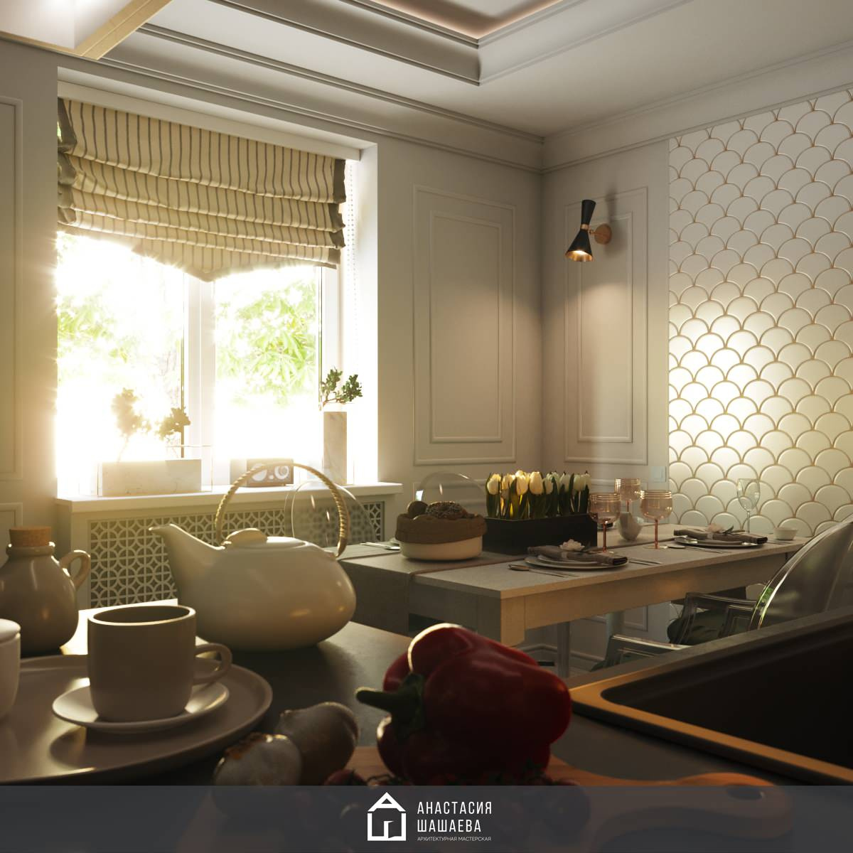 Дизайн интерьера 2-к квартиры 73 м2