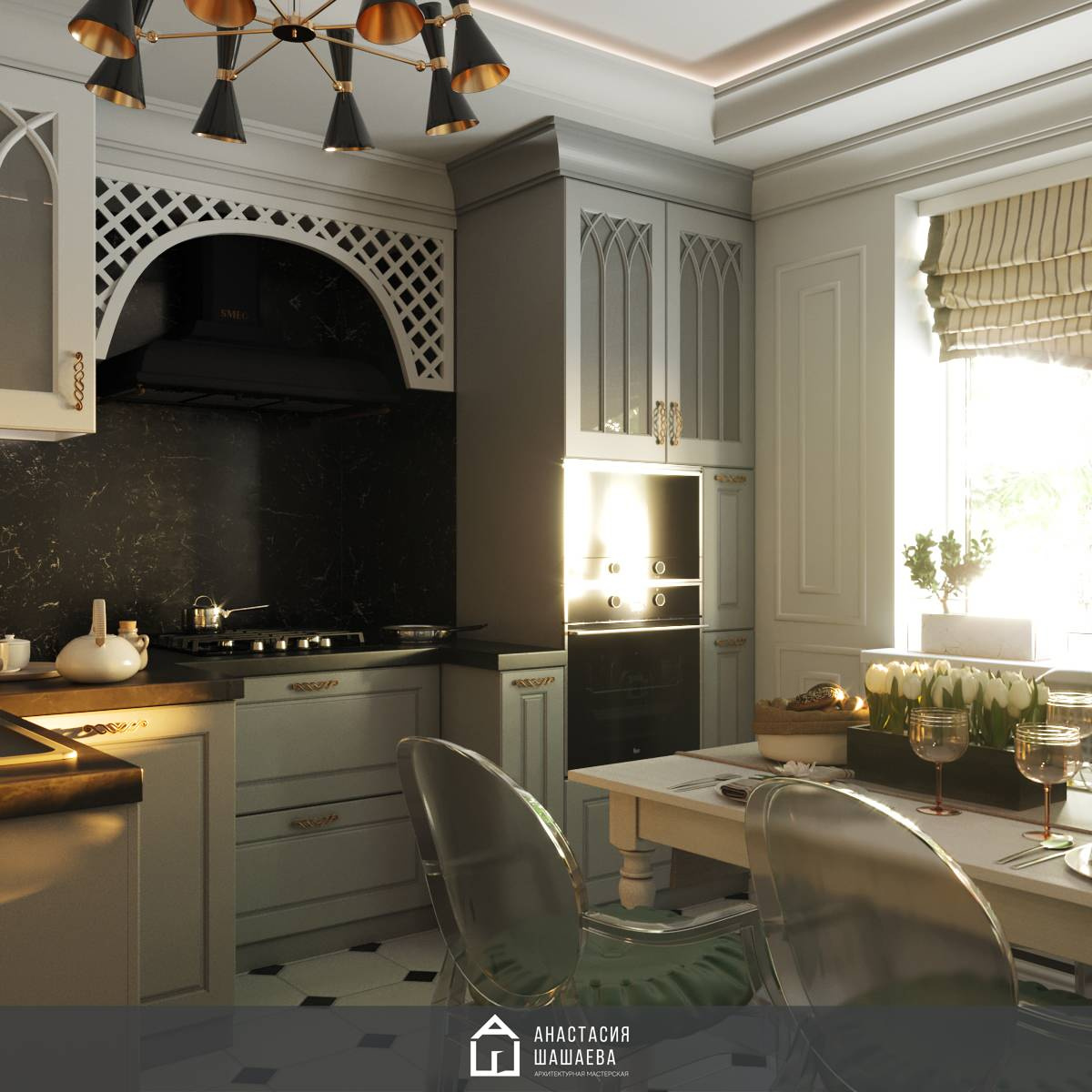 Дизайн интерьера 2-к квартиры 73 м2