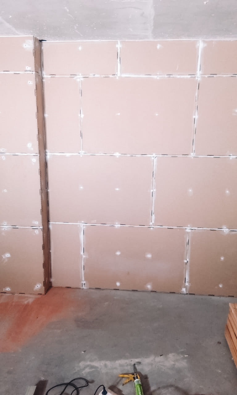 Звукоизоляция стены в Таунхаусе 15 м2