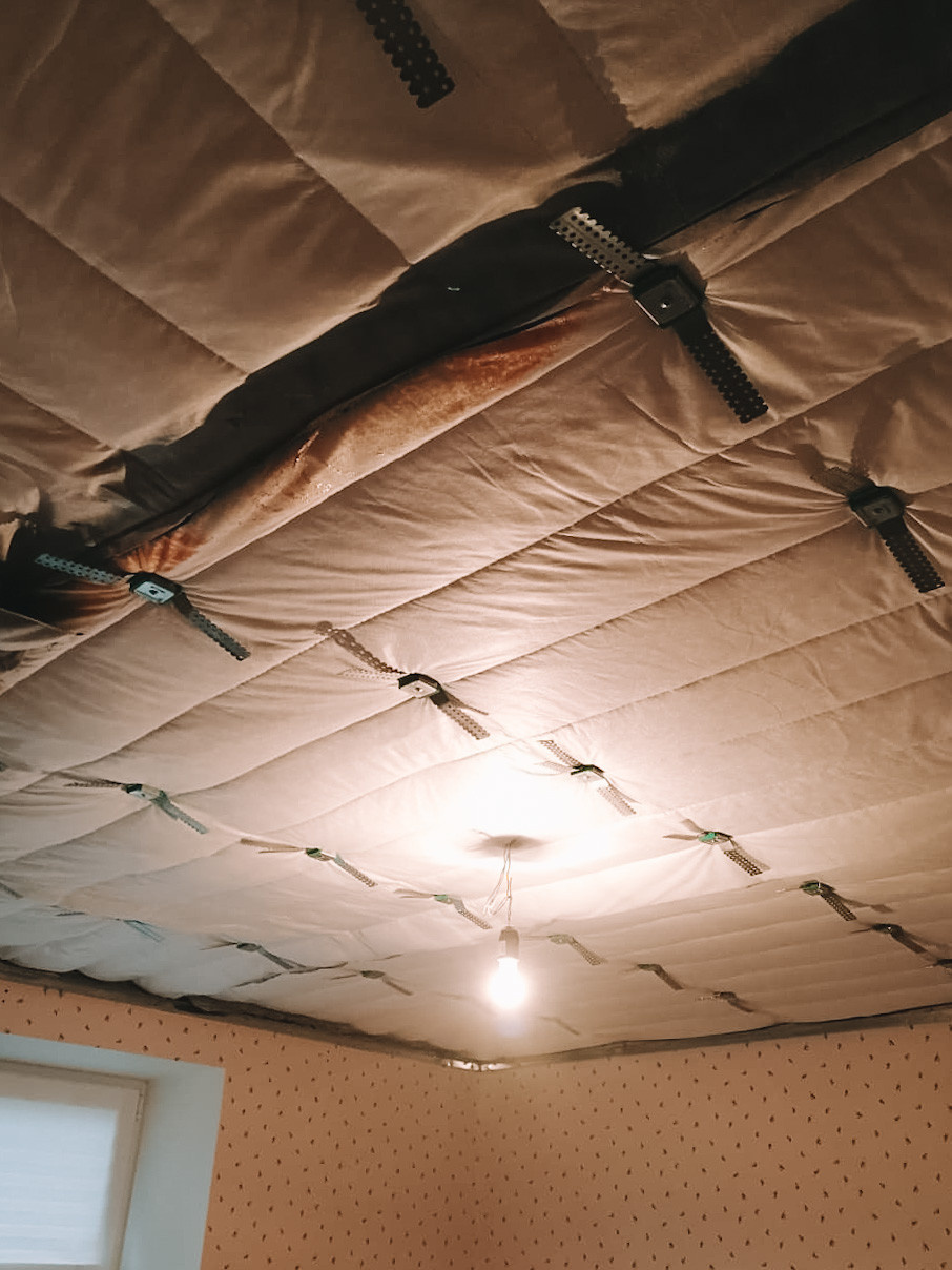 Звукоизоляция потолка 13 м2