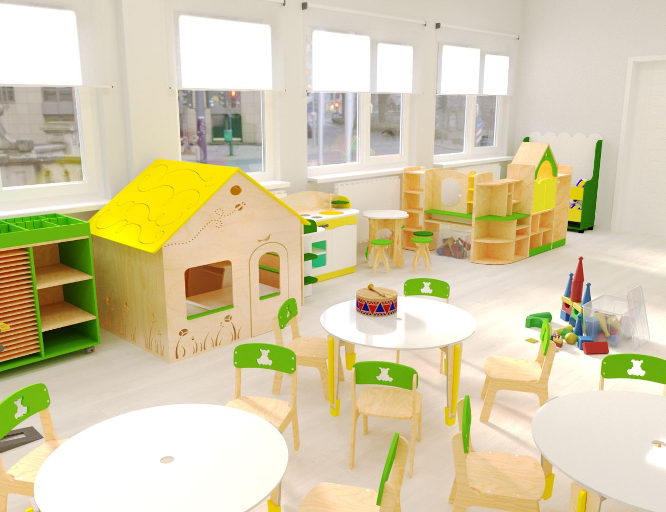 Дизайн проект для детского сада. Группа «IQ»