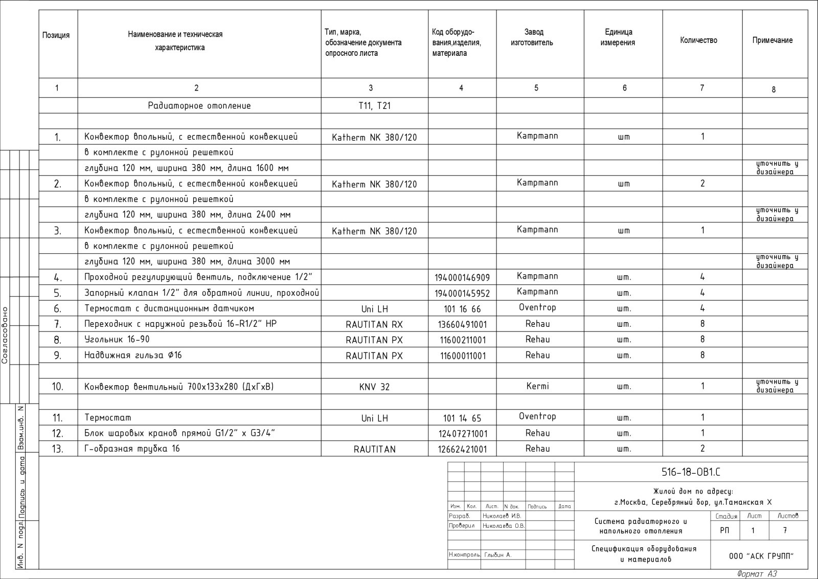 Проект отопления дома 360 кв.м.