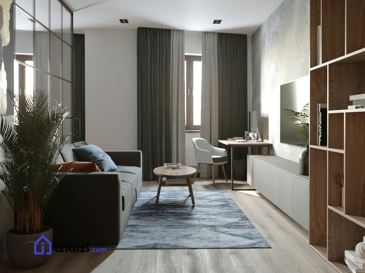 Квартира студия в современном стиле