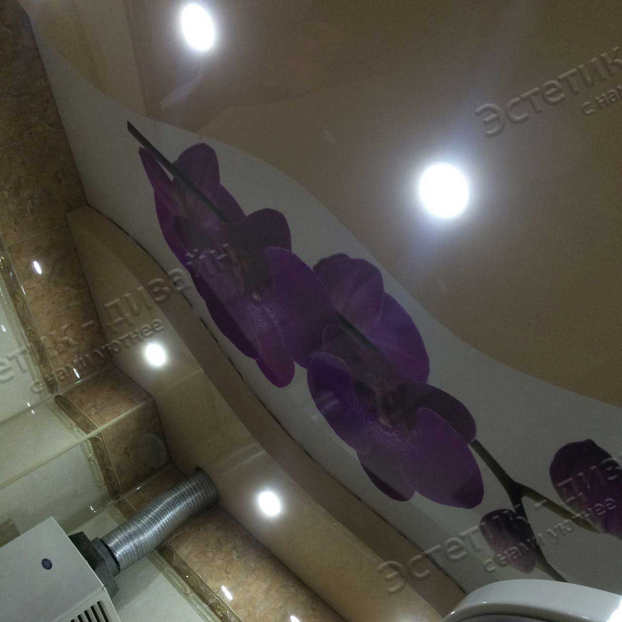 Двухуровневый натяжной потолок