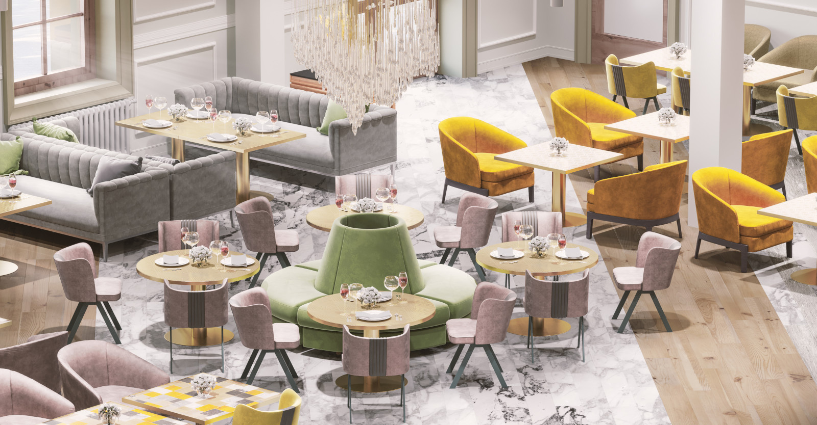 Modern cozy restaurant