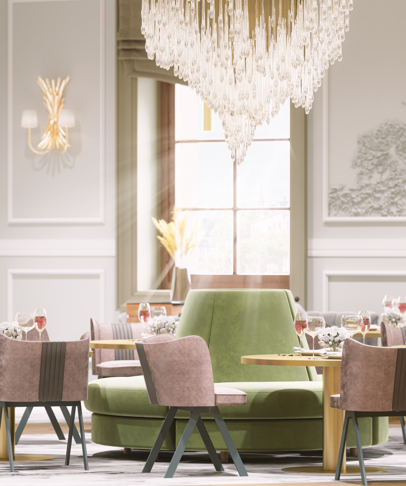 Modern cozy restaurant