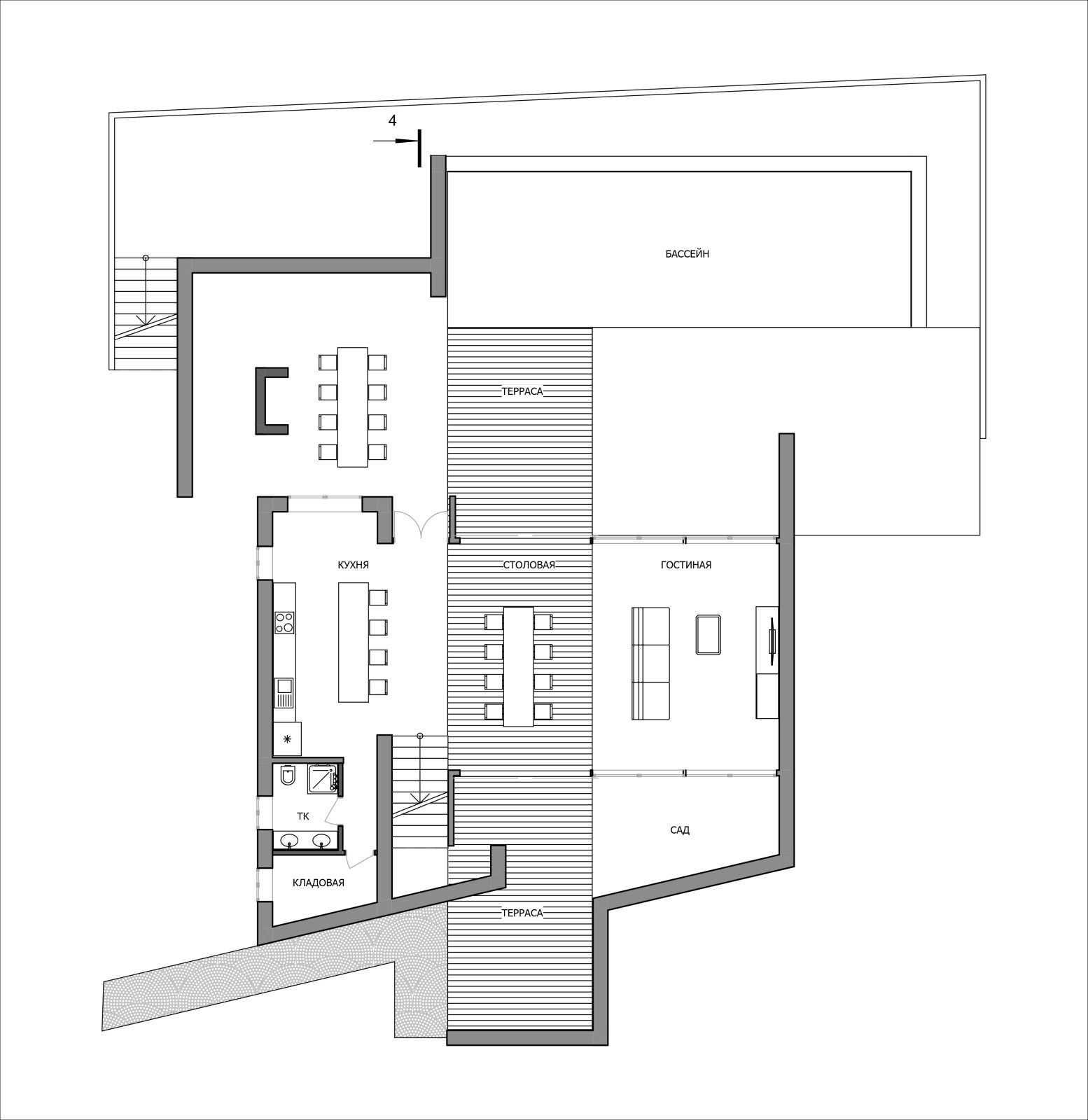 Вилла с бассейном