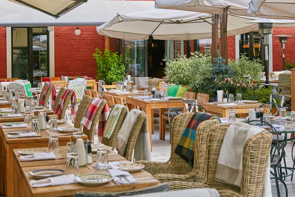 Наша мебель в одном из ресторанов