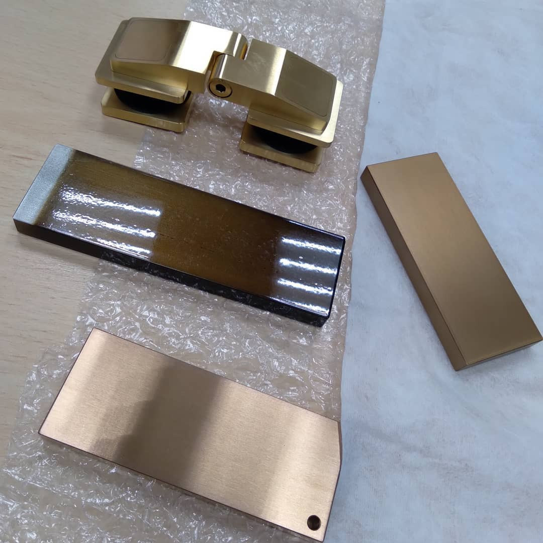 Образцы покрытий PVD Bronze и Lasur Bronze