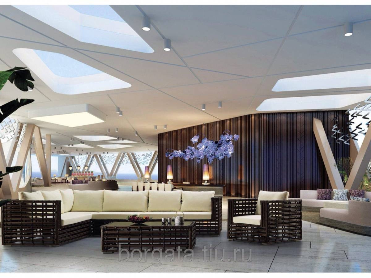 Угловые диваны от Borgata в ресторане