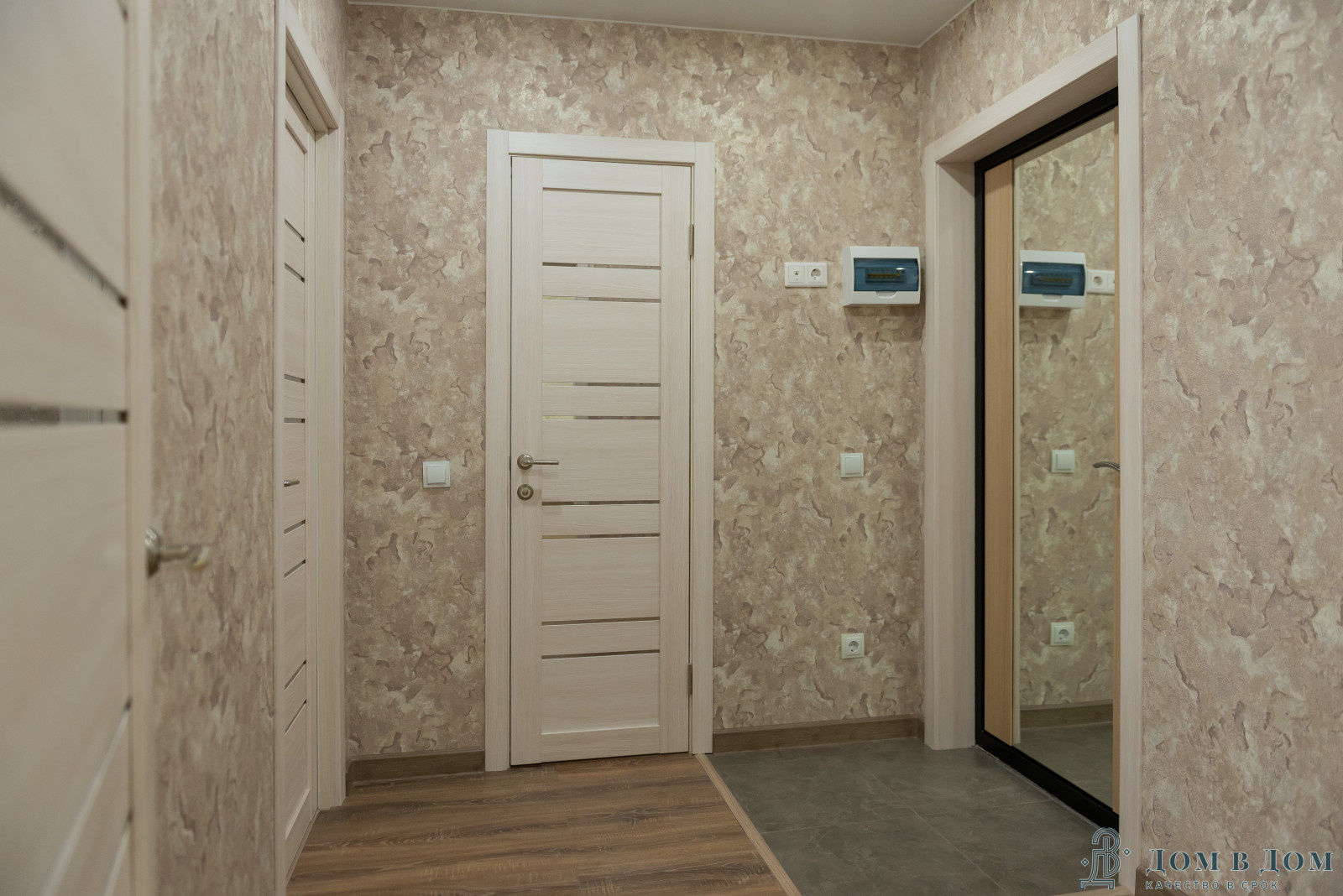 Реализованный проект в новостройке, пакет "стандарт работа с материалом"