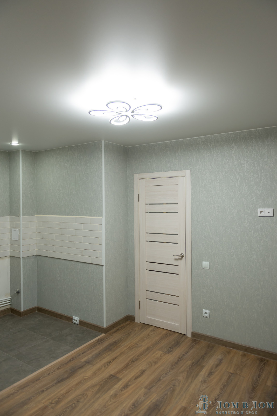 Реализованный проект в новостройке, пакет "стандарт работа с материалом"