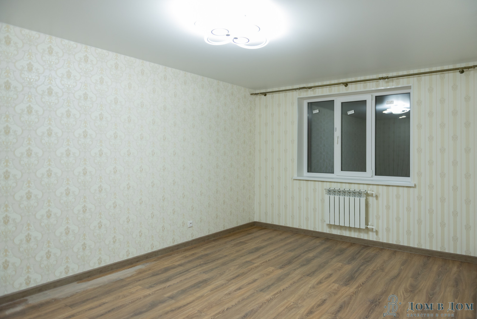 Реализованный проект в новостройке, пакет "стандарт работа с материалом"