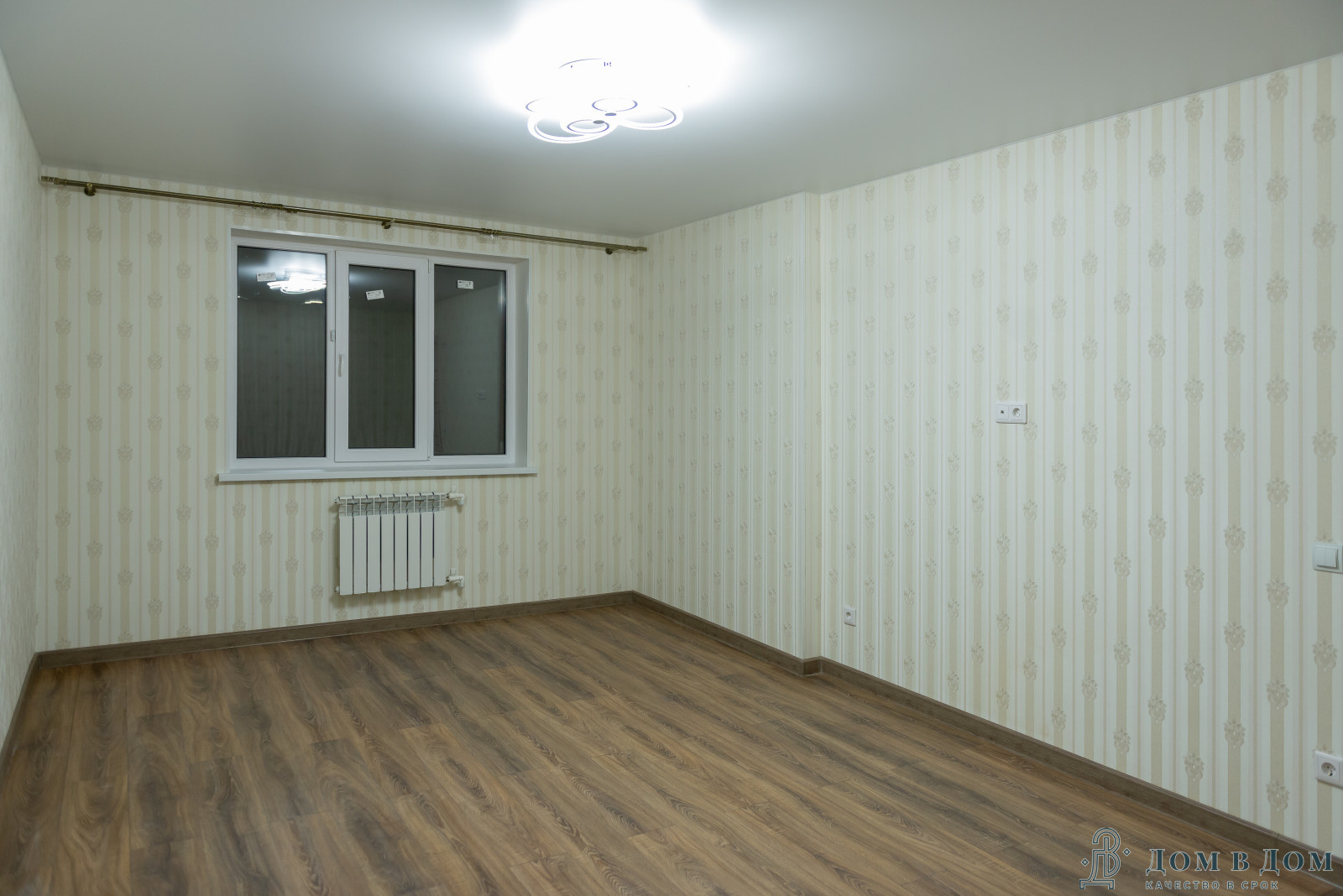 Реализованный проект в новостройке, пакет "стандарт работа с материалом"