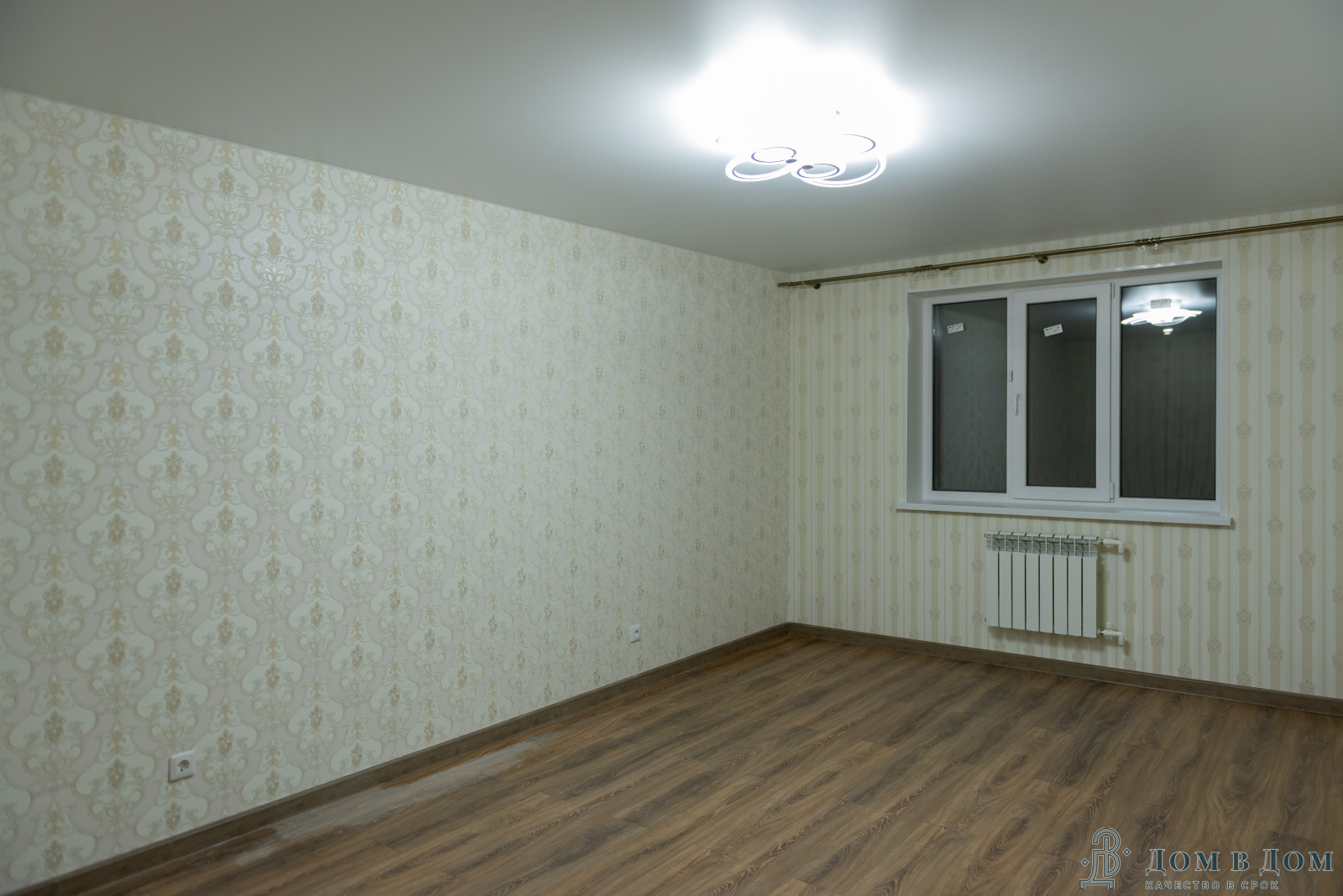 Реализованный проект в новостройке, пакет "стандарт работа с материалом"