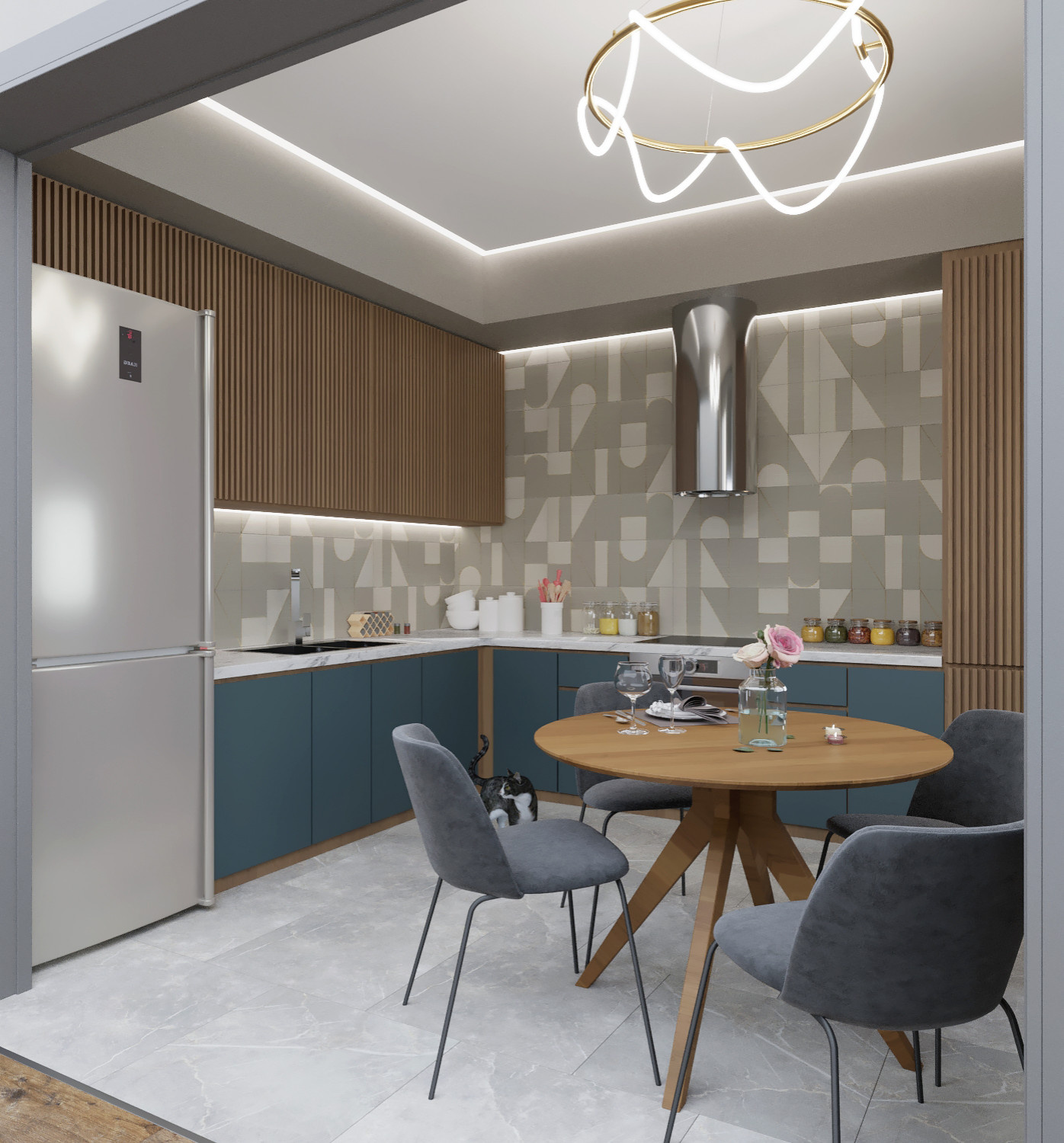 Яркая кухня для парня