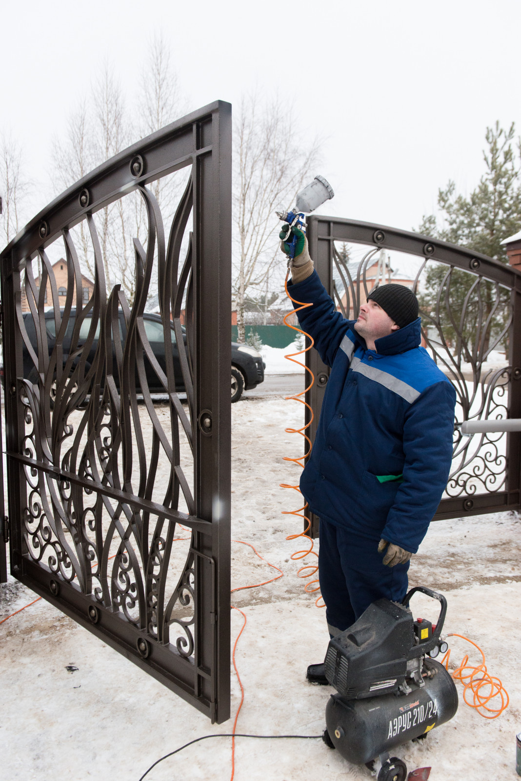 Декоративные ворота и ограждения по эскизу заказчика