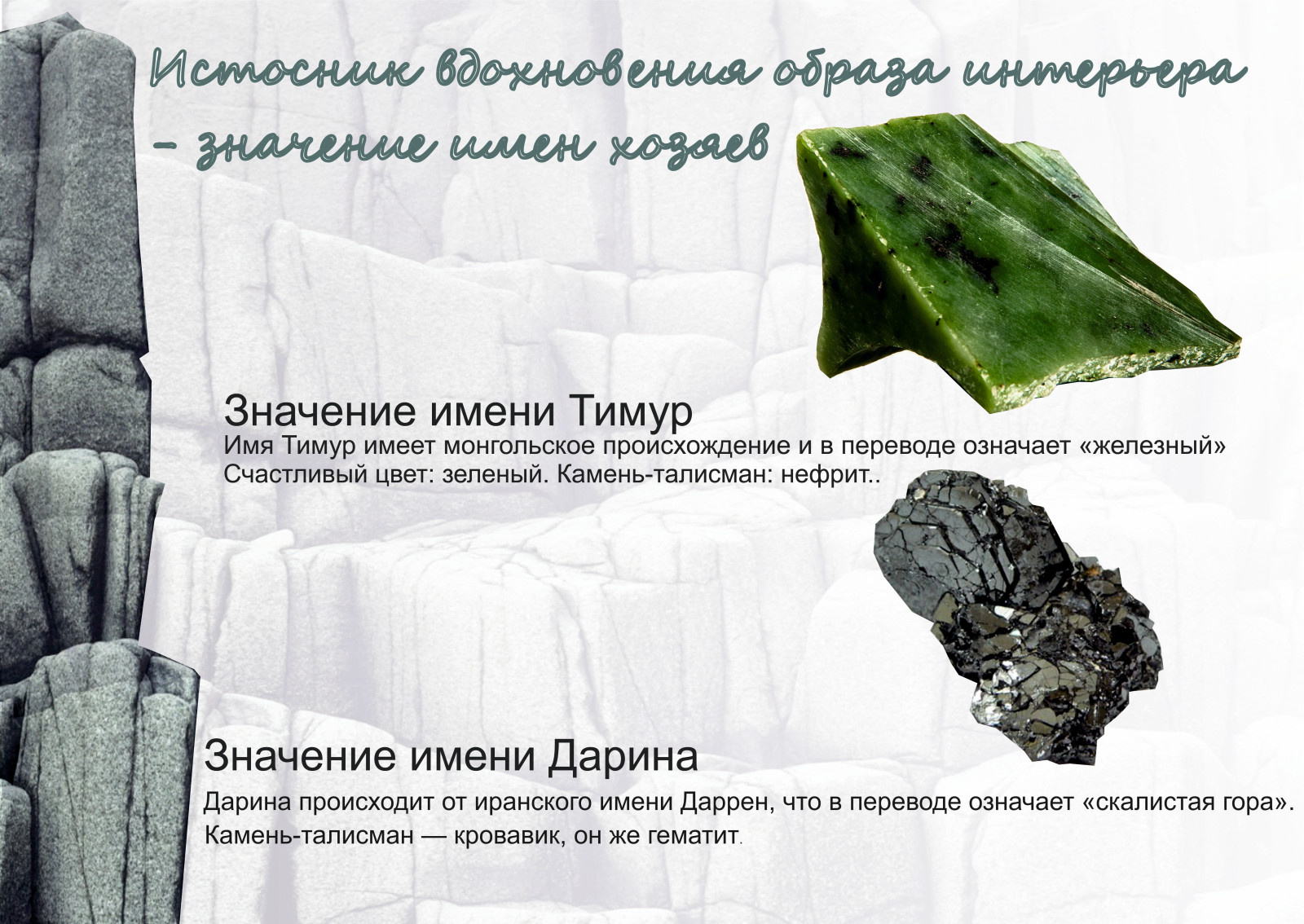 Интерьер дома в Московской области "Символы имен"