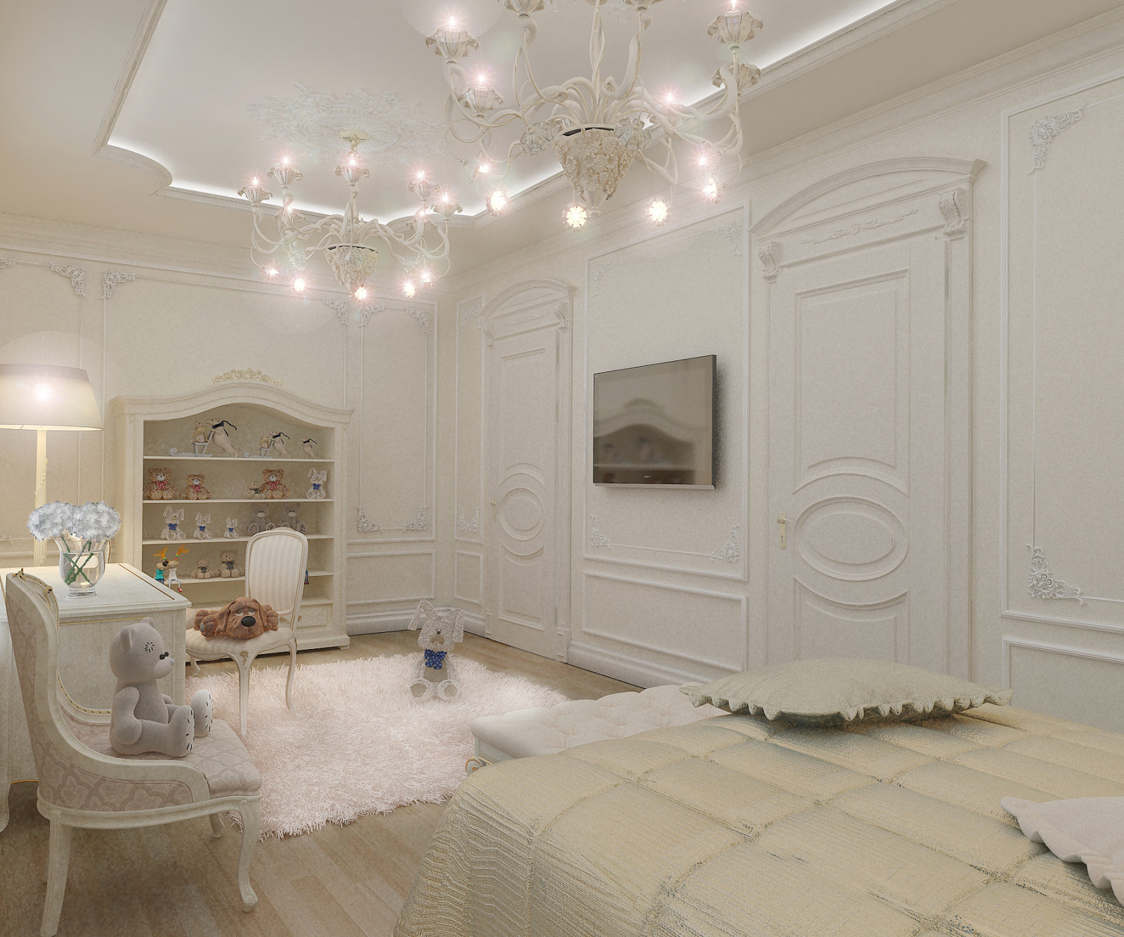 Дизайн детской для девочки